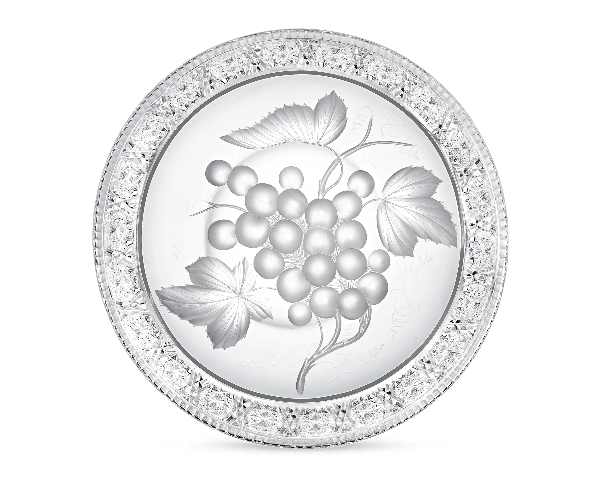 Circular tray signed Tuthill