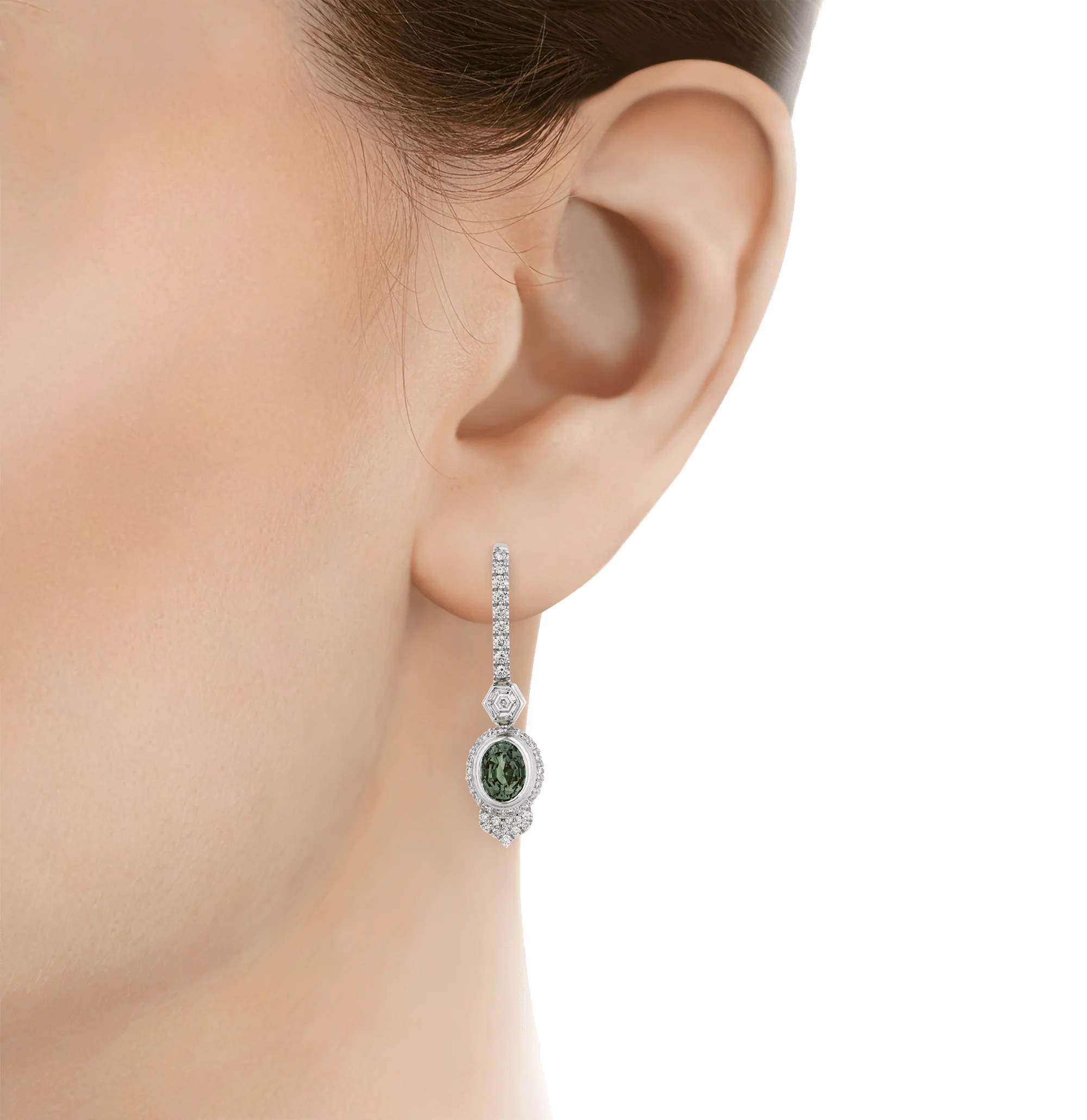 Color-Change Alexandrite Earrings, 2.94 Carats - Image 3