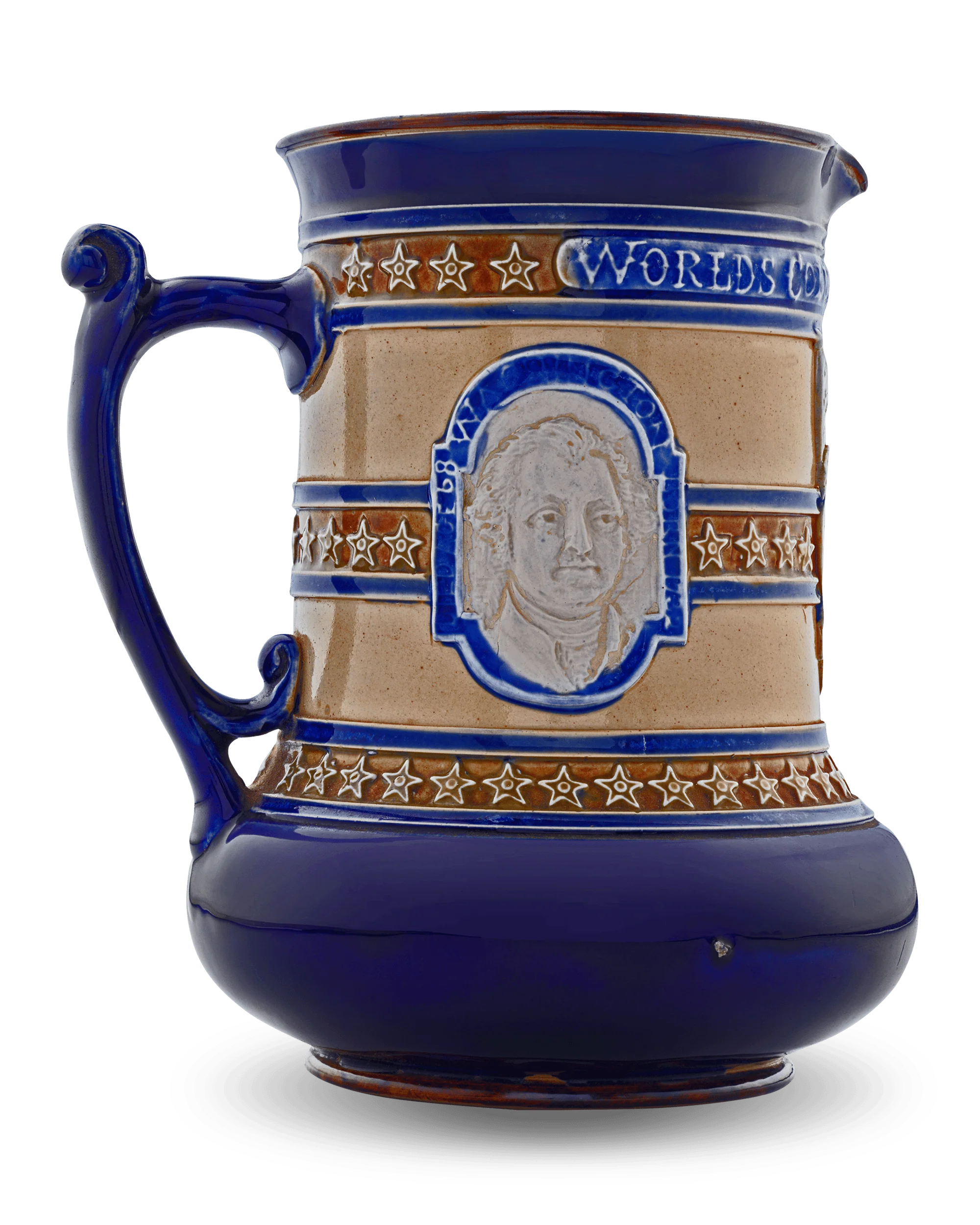 Commemorative Christopher Columbus Stoneware Jug by Royal Doulton