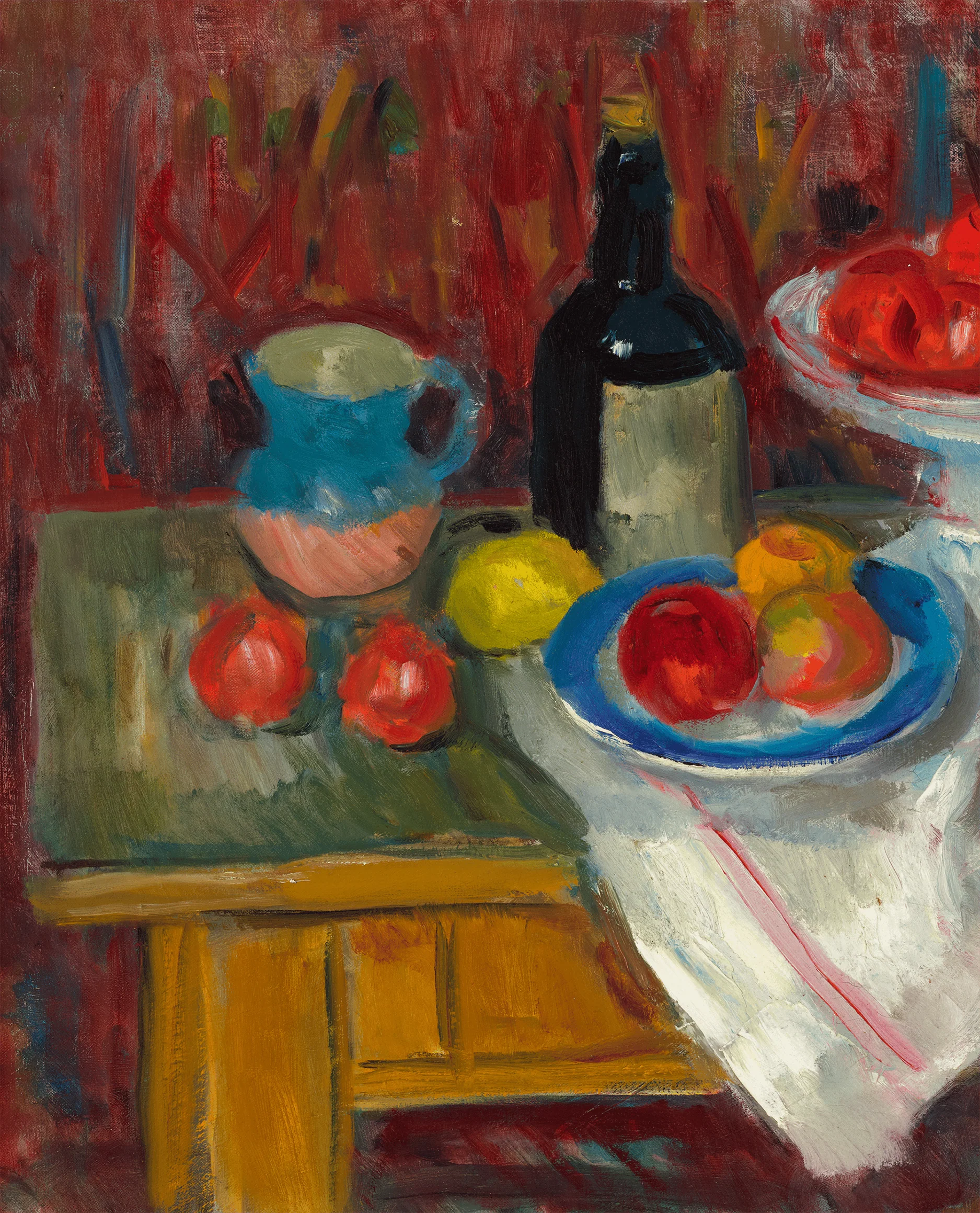 Compotier de fruits, bouteille et assiette by Charles Camoin - Image 3