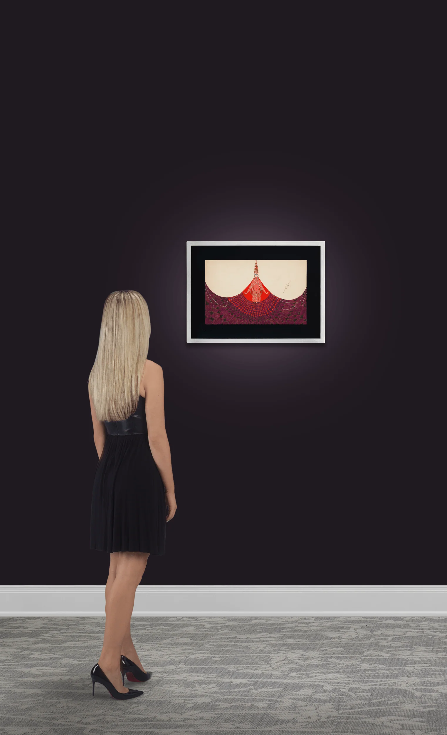 Conte Hindou en blanc by Erté - Image 3