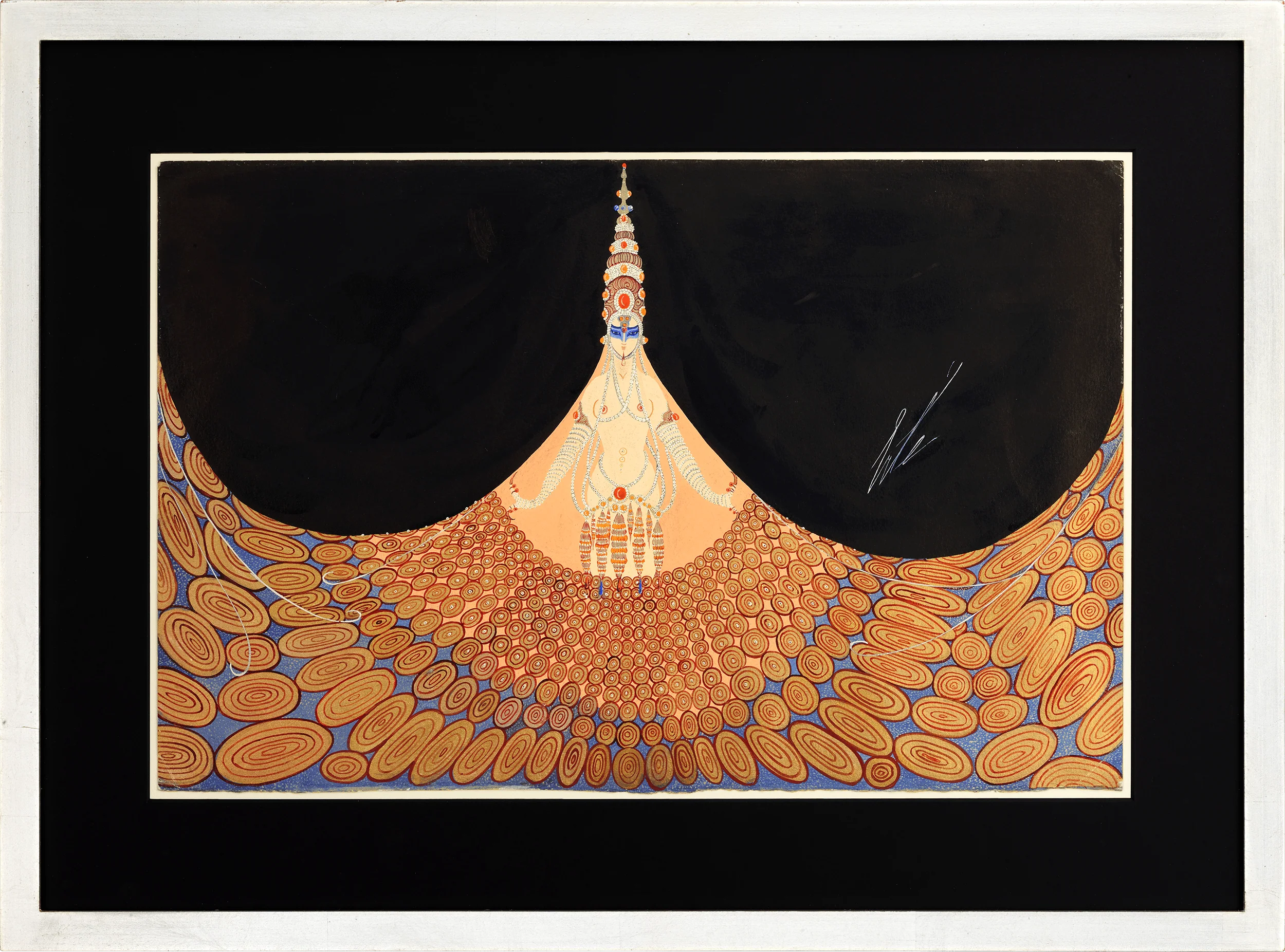 Conte Hindou en noir by Erté - Image 2