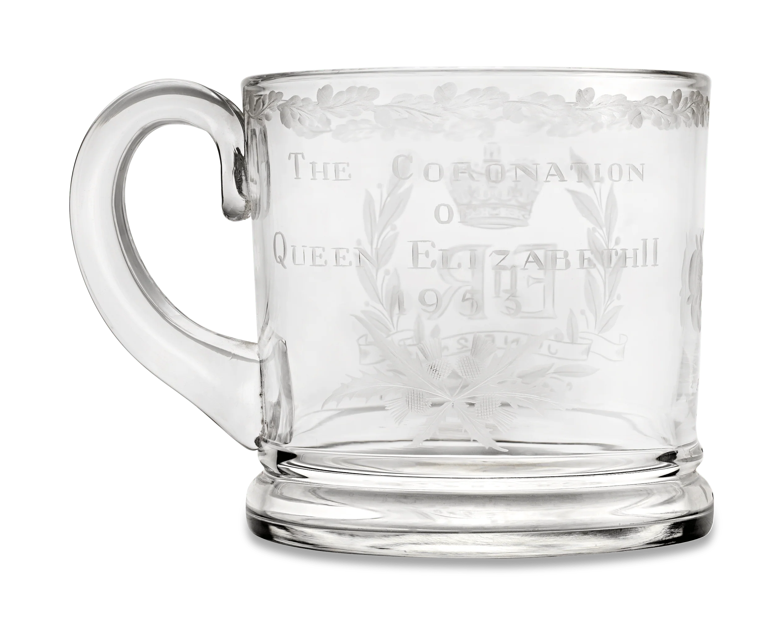 Coronation of Queen Elizabeth II Commemorative Glass - Image 3