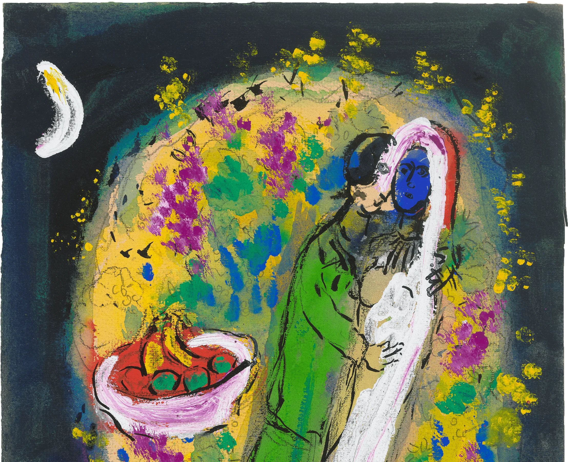 Couple devant buisson by Marc Chagall - Image 3
