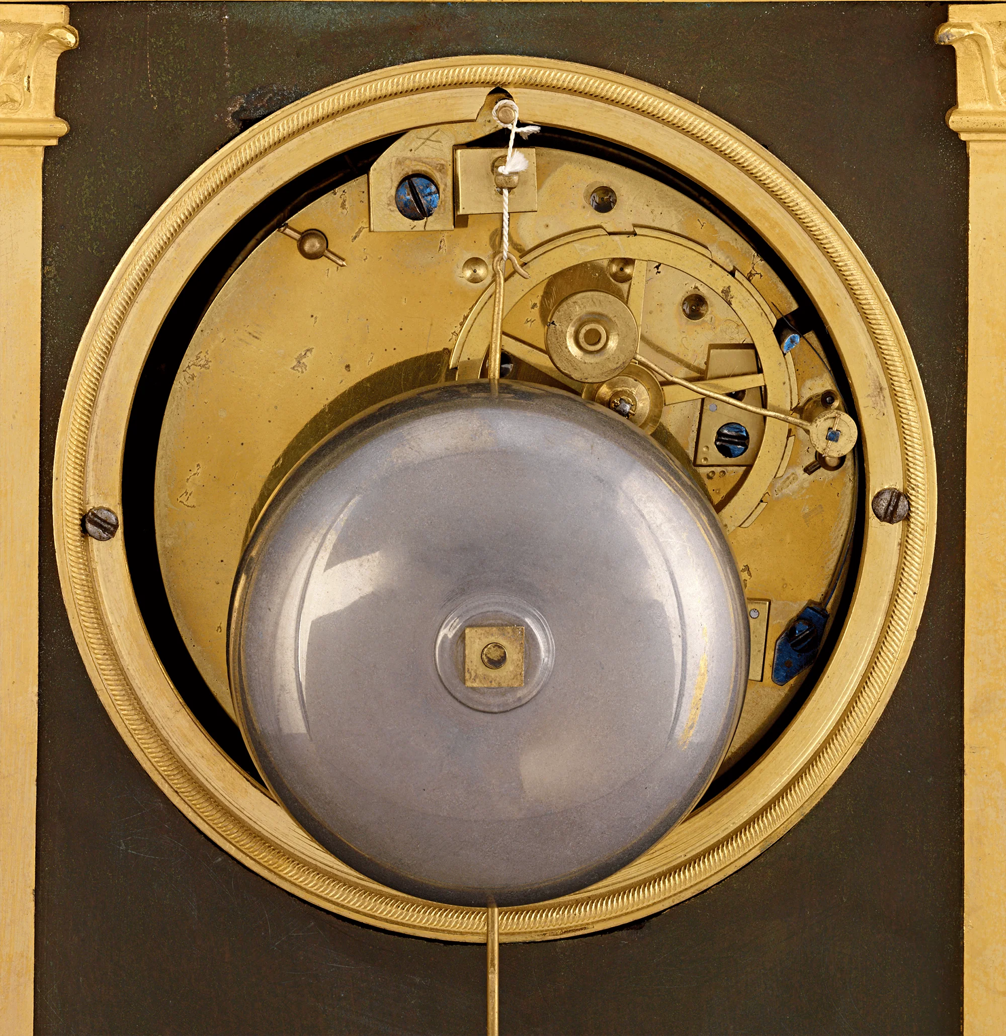 Cupid's Fire French Empire Mantel Clock by Bergmiller - Image 6