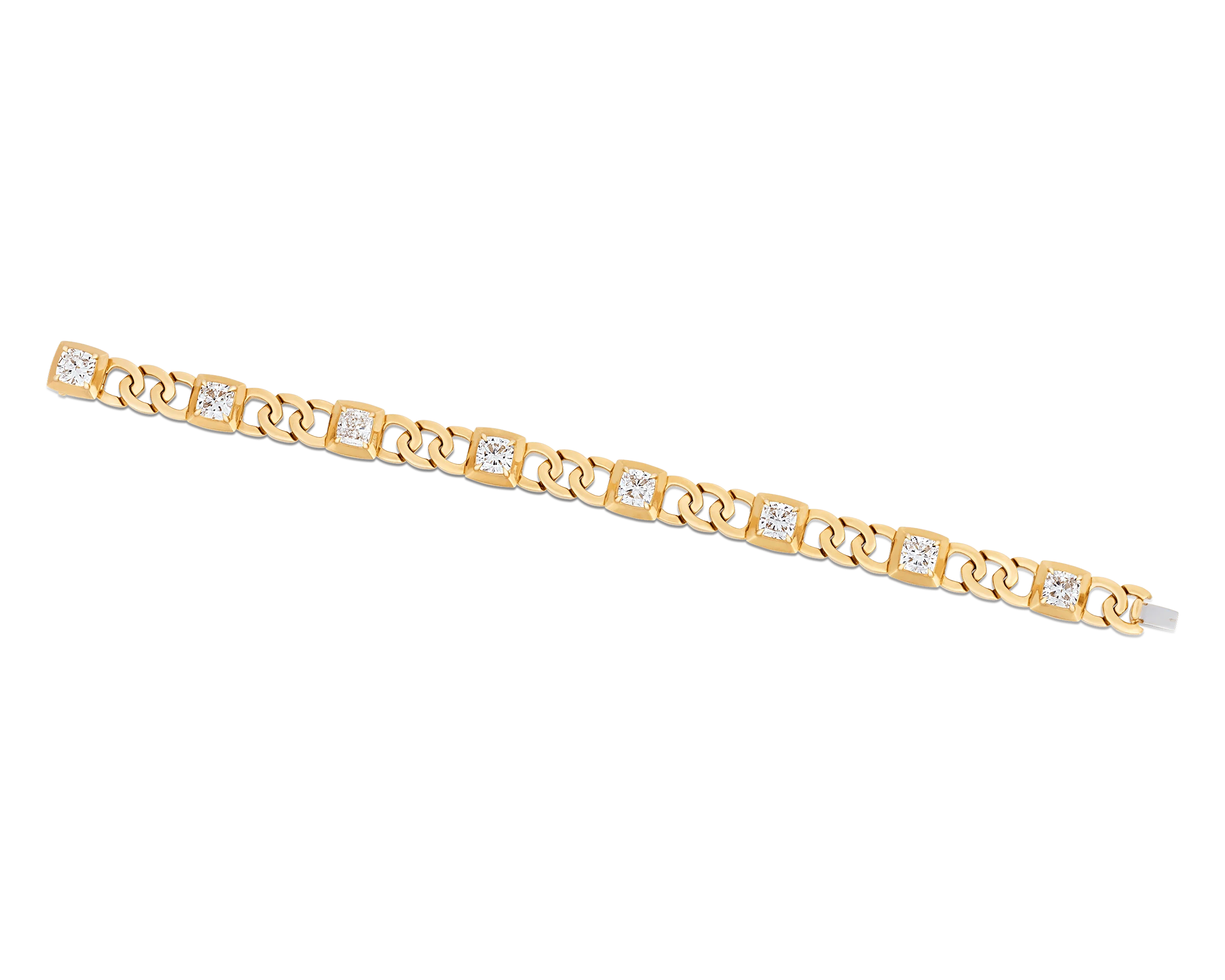Cushion Cut Diamond Bracelet, 8.66 Carats - Image 2