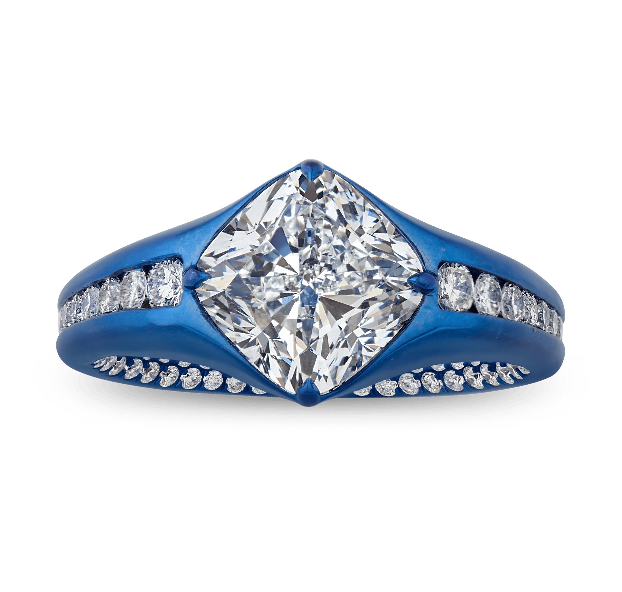 Cushion Cut Diamond Ring, 3.51 Carats