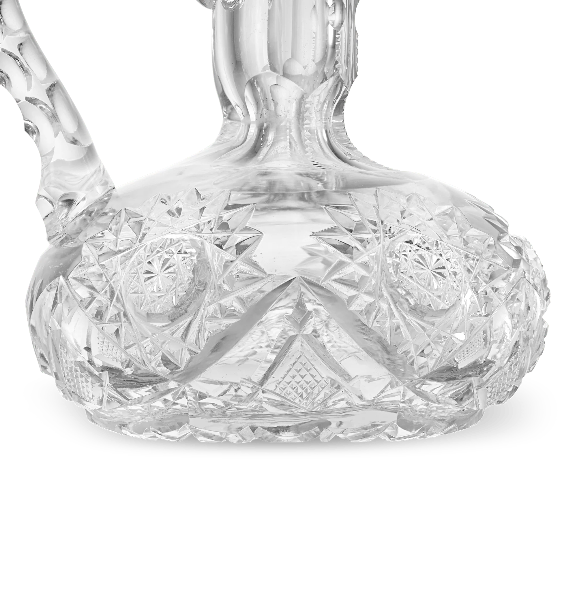 Cut Glass Cruet Bottle in the Somerset Pattern - Image 3