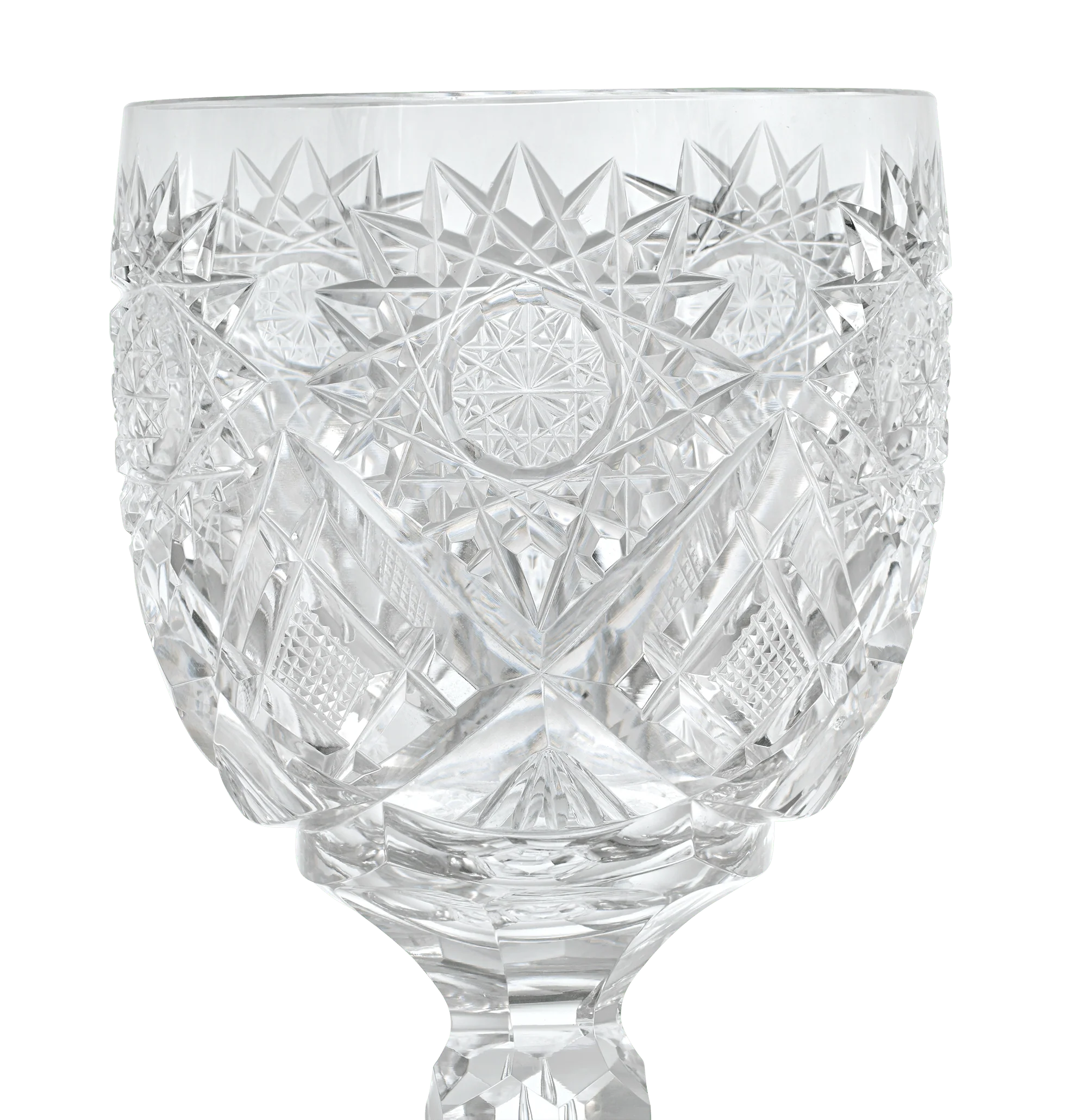 Cut Glass Goblet - Image 3