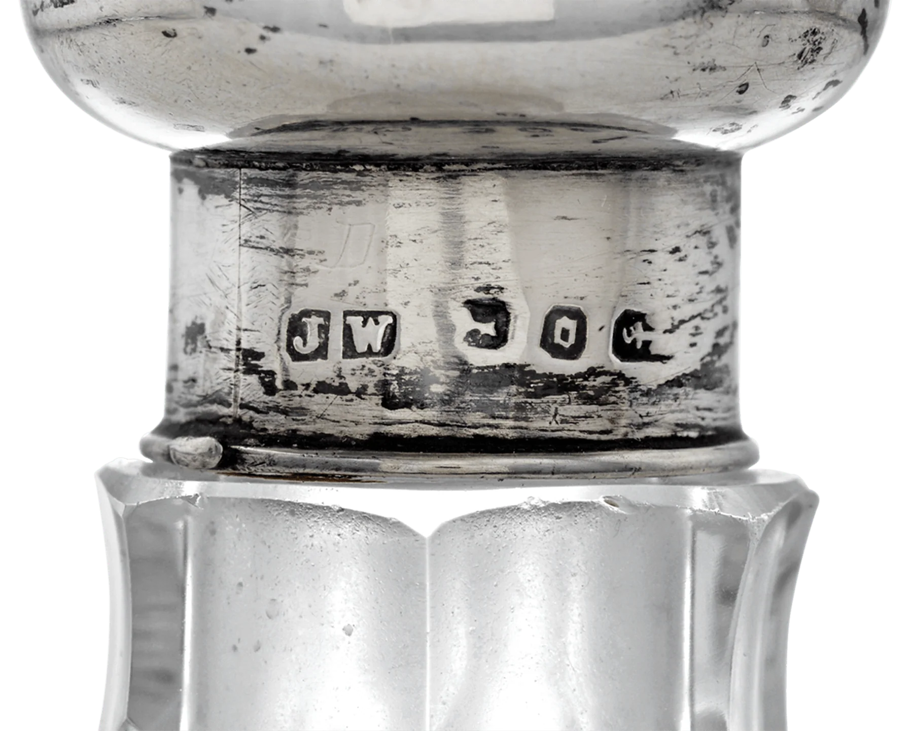Cut Glass Perfume Bottle - Image 2