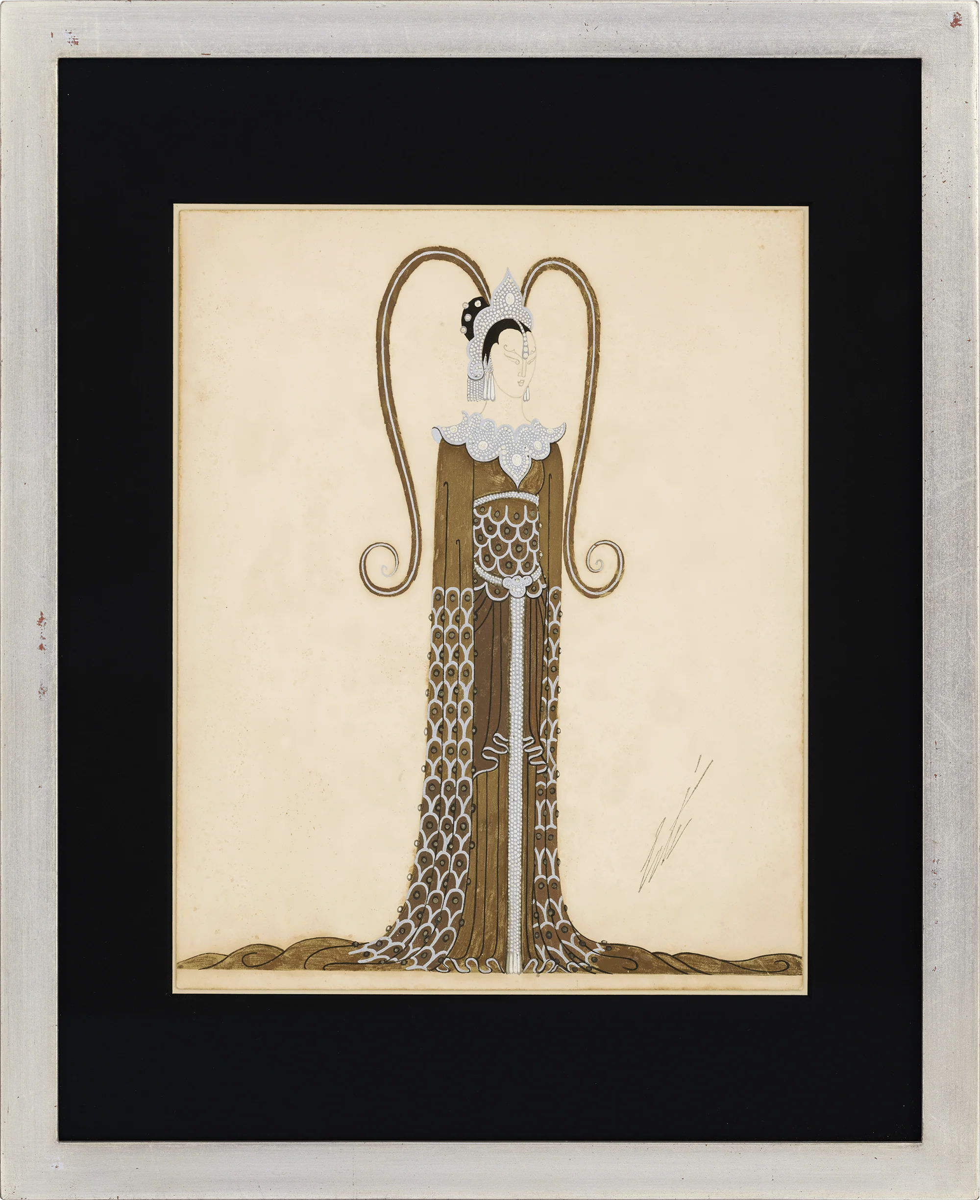 Dame d'honneur de la princesse by Erté - Image 2