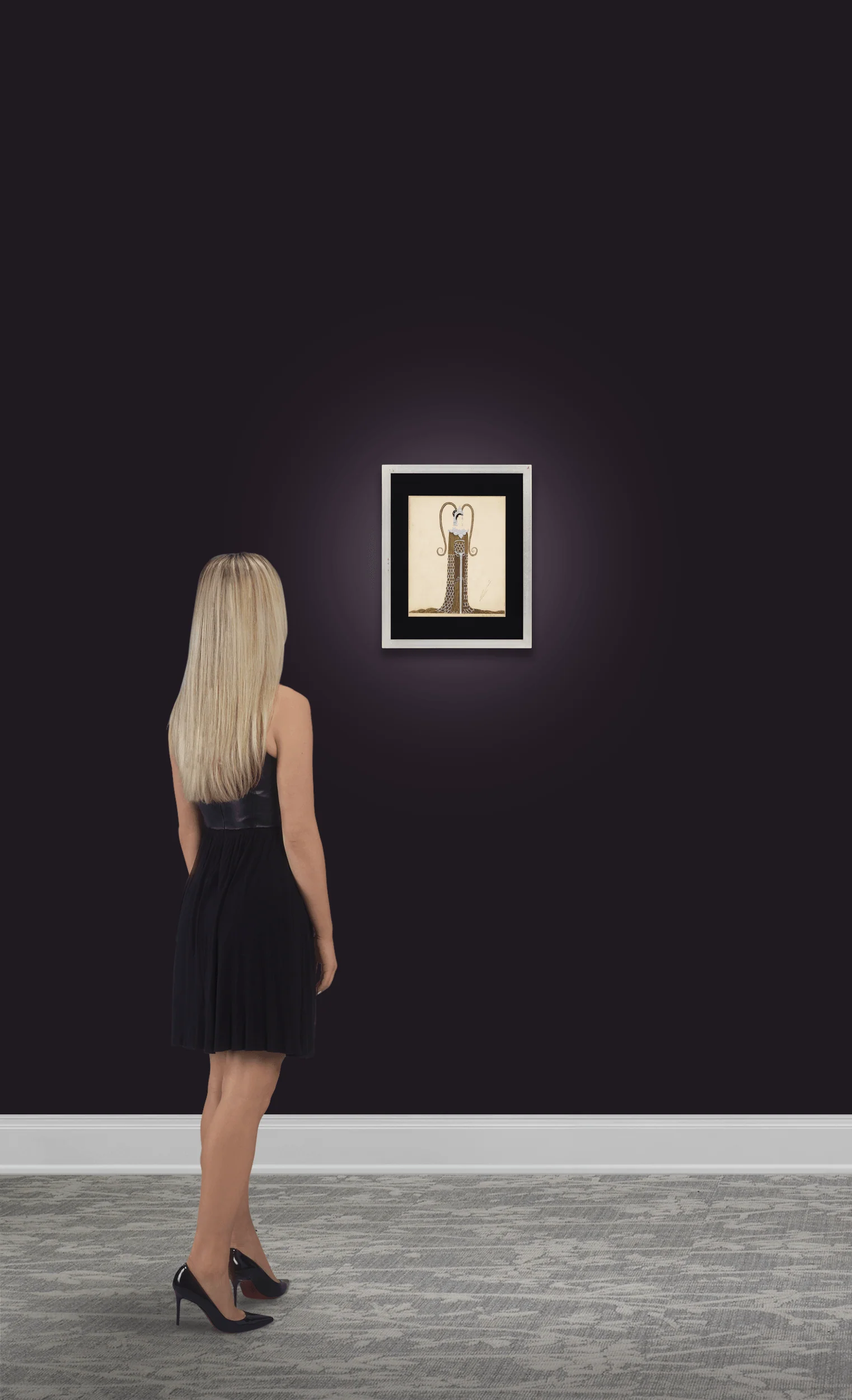 Dame d'honneur de la princesse by Erté - Image 3