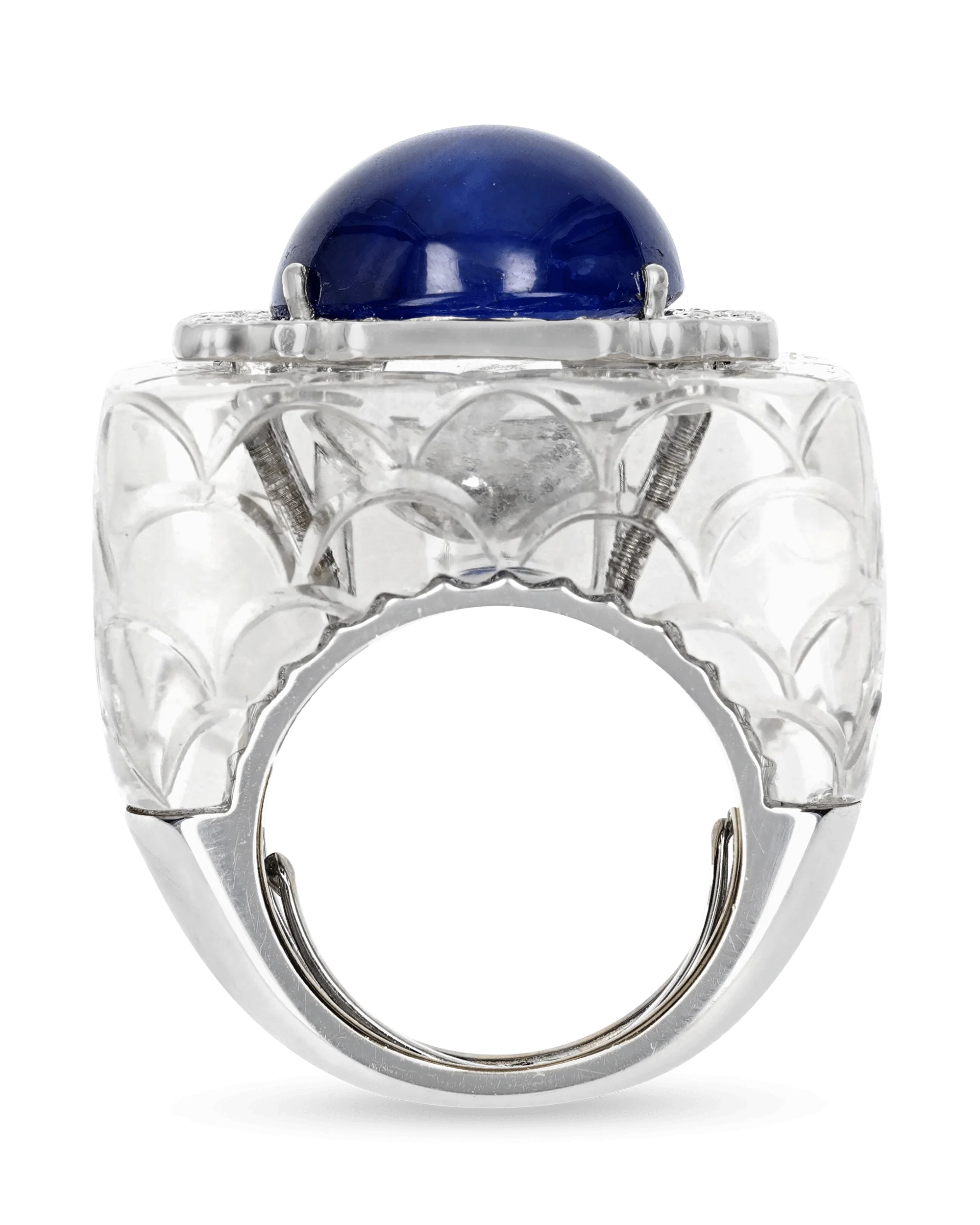 David Webb Sapphire Cabochon Ring, 17.20 Carats - Image 2