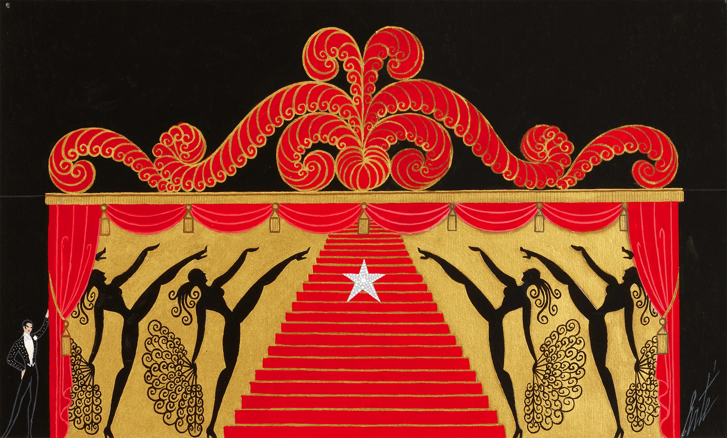 Décor pour Moi J'aime le Music Hall by Erté