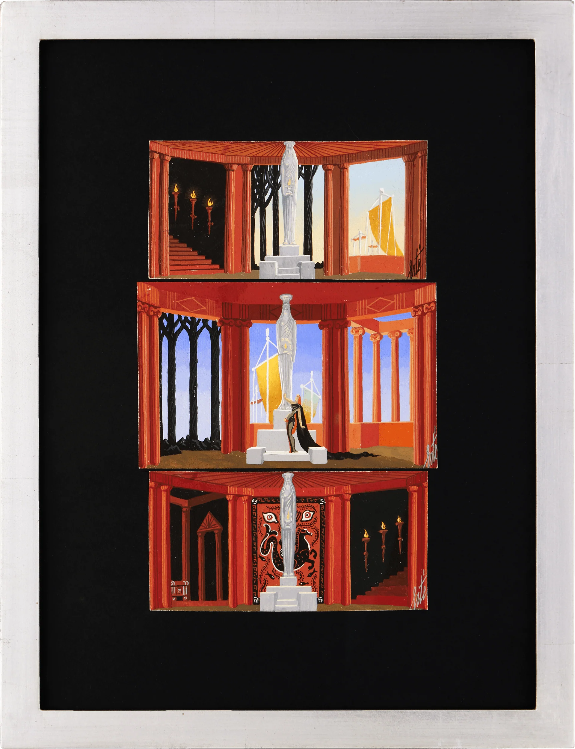 Décors, Phèdre, Ensemble of Three by Erté - Image 2