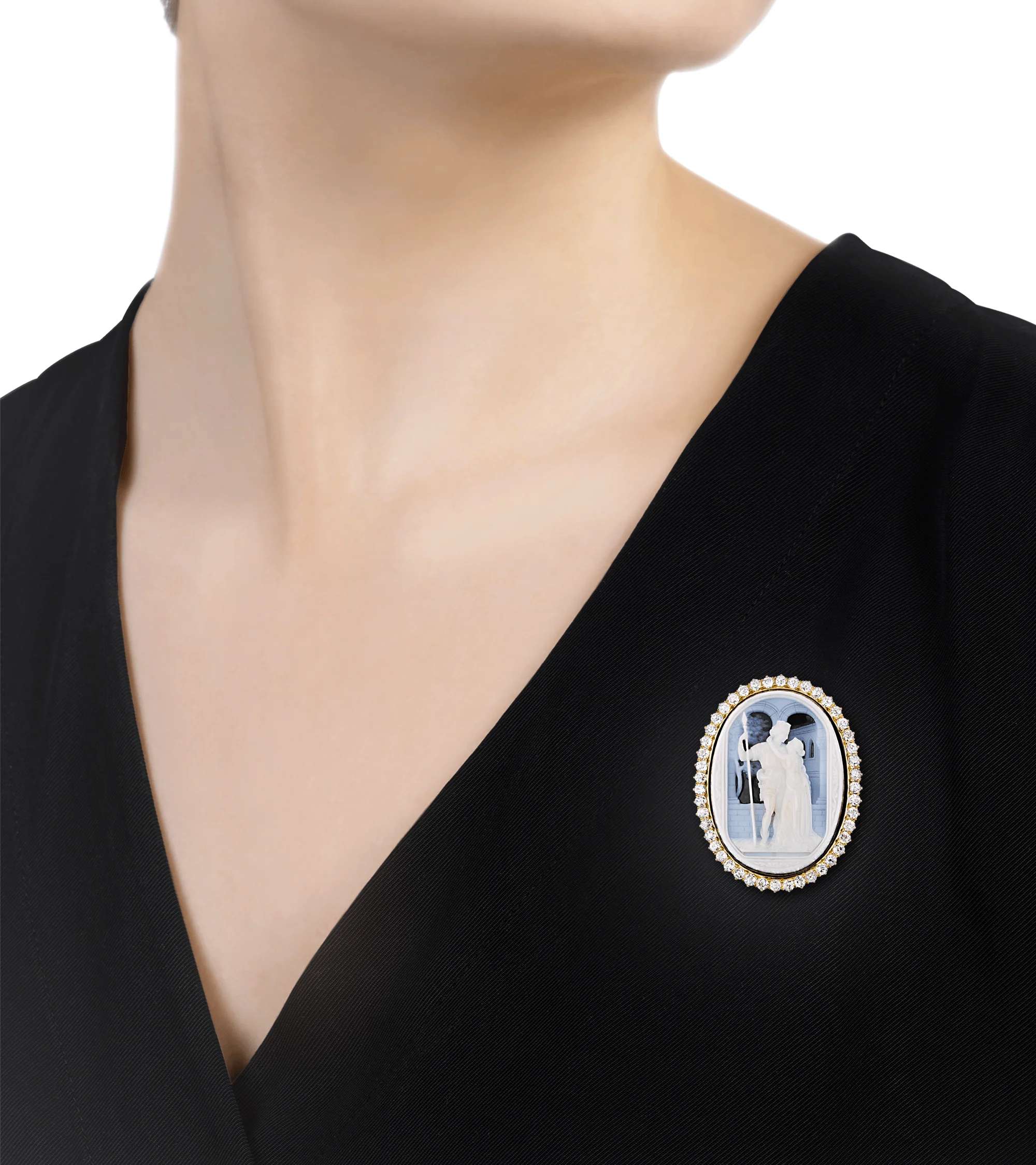 Diamond Cameo Pendant, 4.50 Carats - Image 3