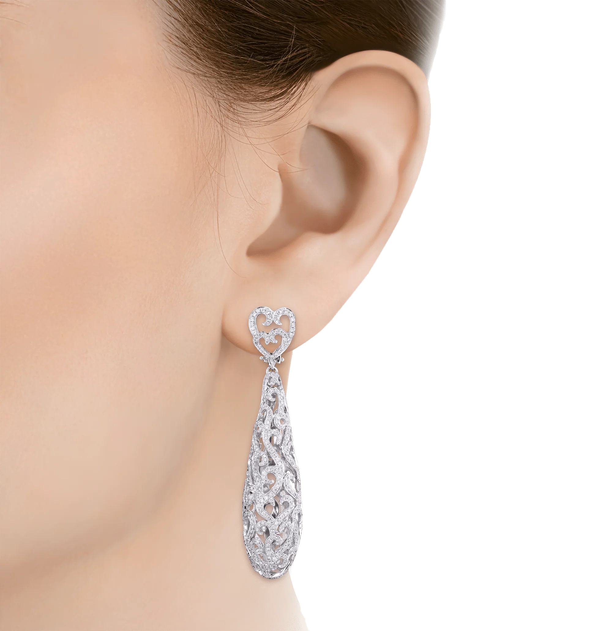 Diamond Dangle Earrings, 4.82 Carats - Image 2