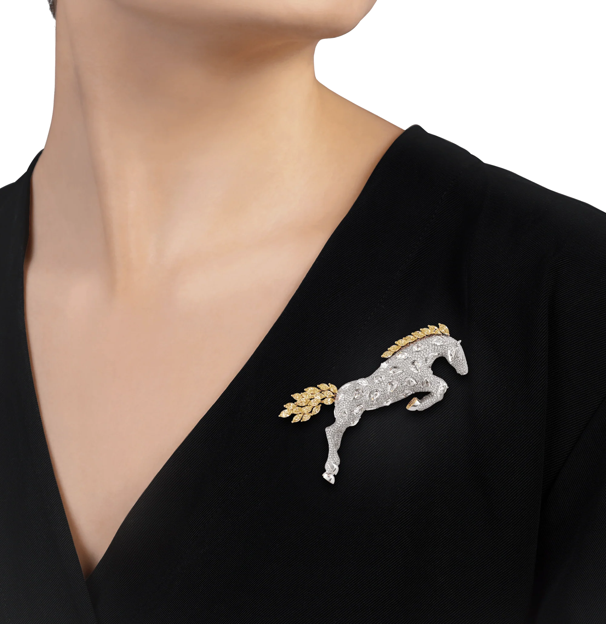Diamond Horse Brooch, 14.27 Carats - Image 2