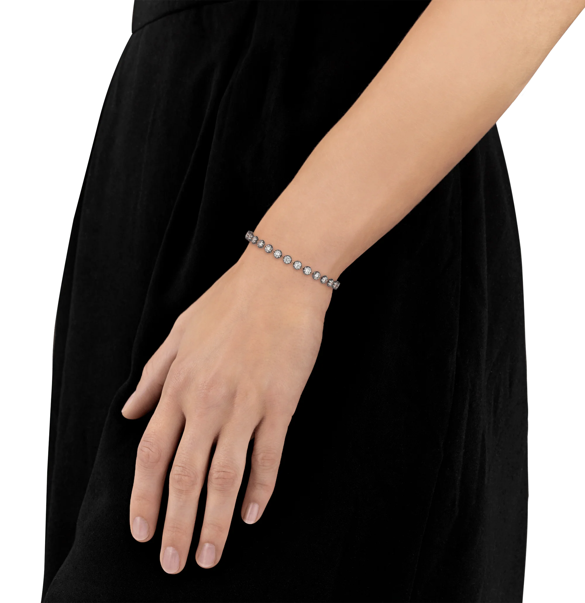 Diamond Rivière Bracelet, 10.70 Carats - Image 3