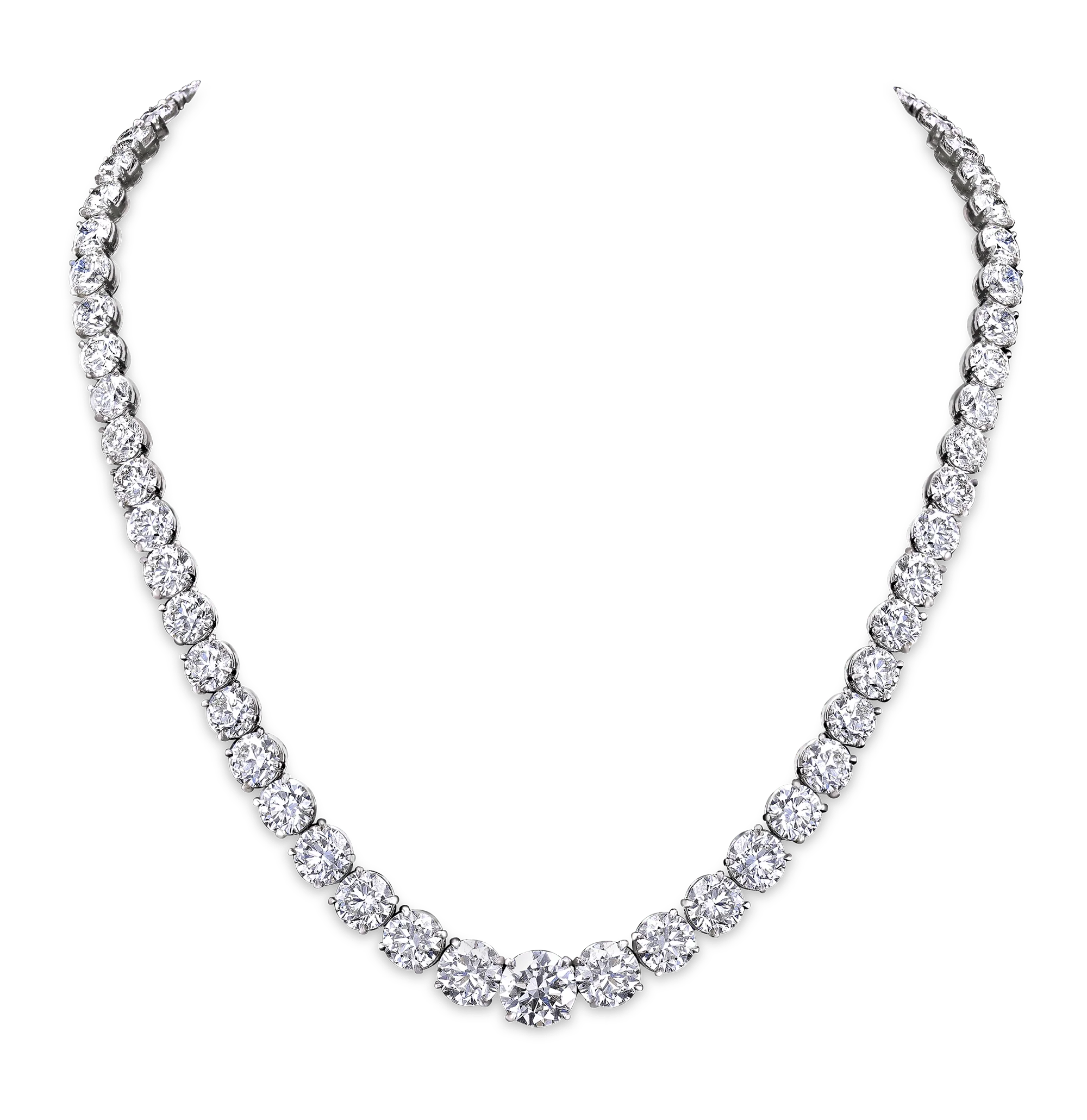 Diamond Rivière Necklace, 60.55 Carats