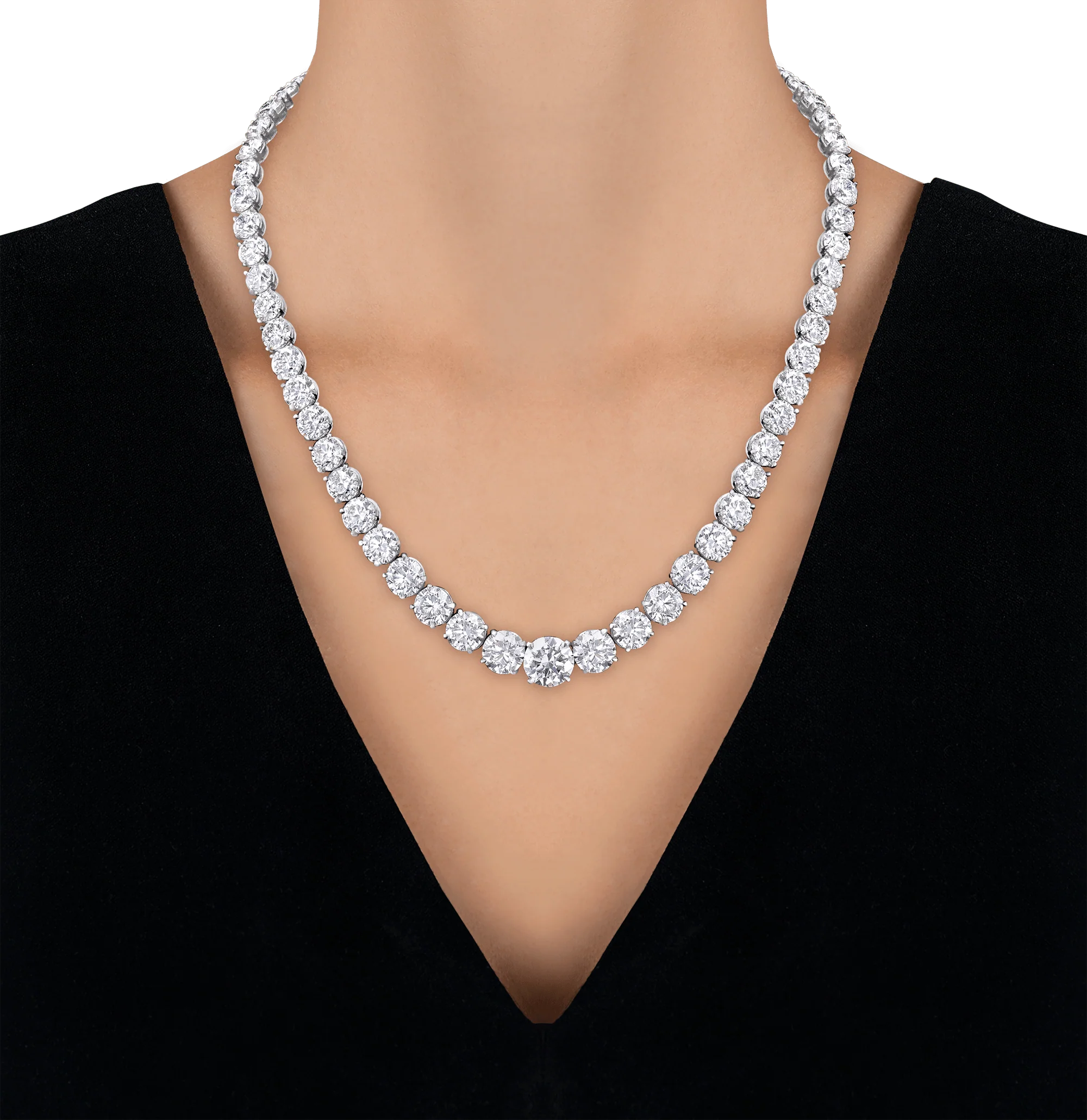 Diamond Rivière Necklace, 60.55 Carats - Image 3