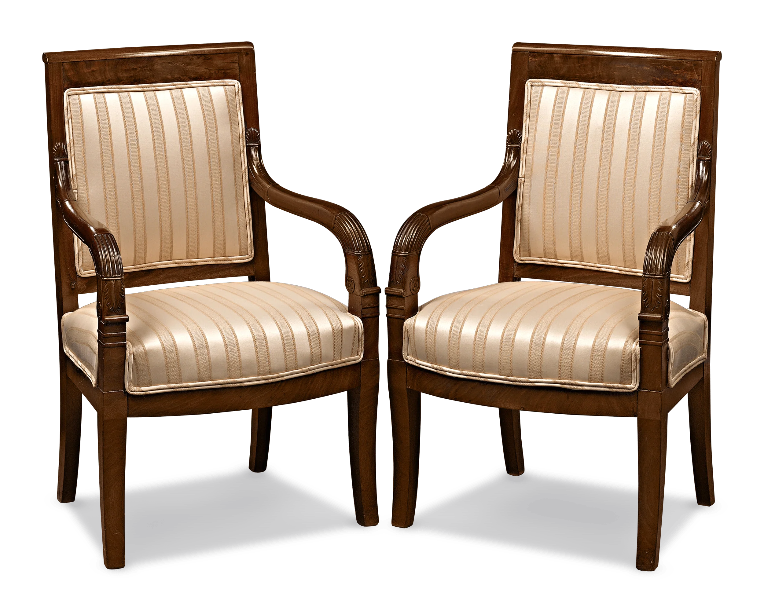 Directoire Upholstered Armchairs - Image 5