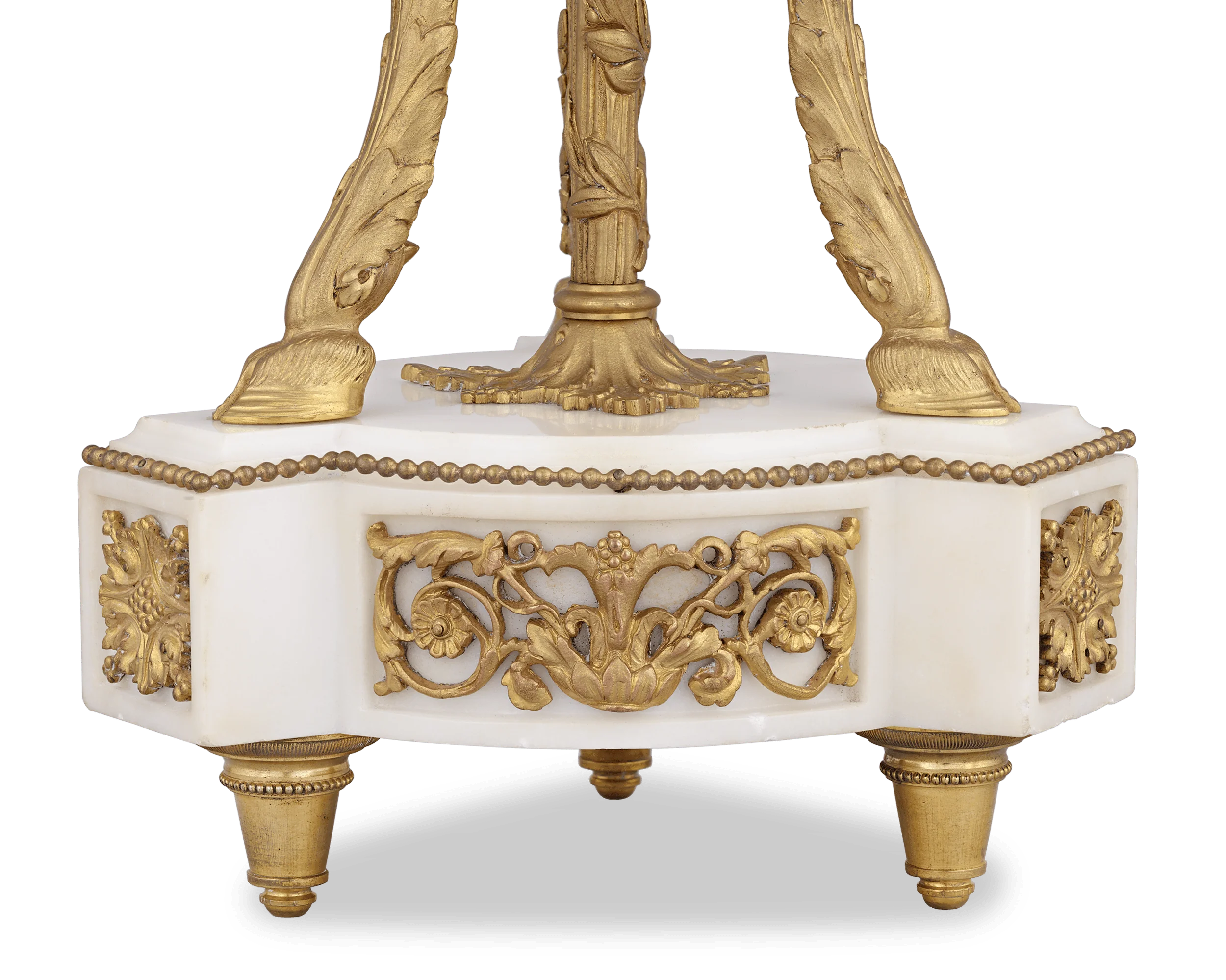 Doré Bronze French Neoclassical Candelabra - Image 4