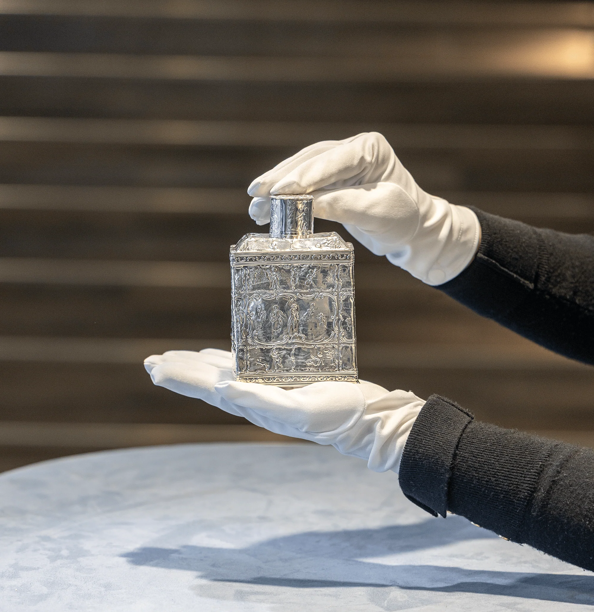 Dutch Rococo-Style Silver Tea Canister - Image 6