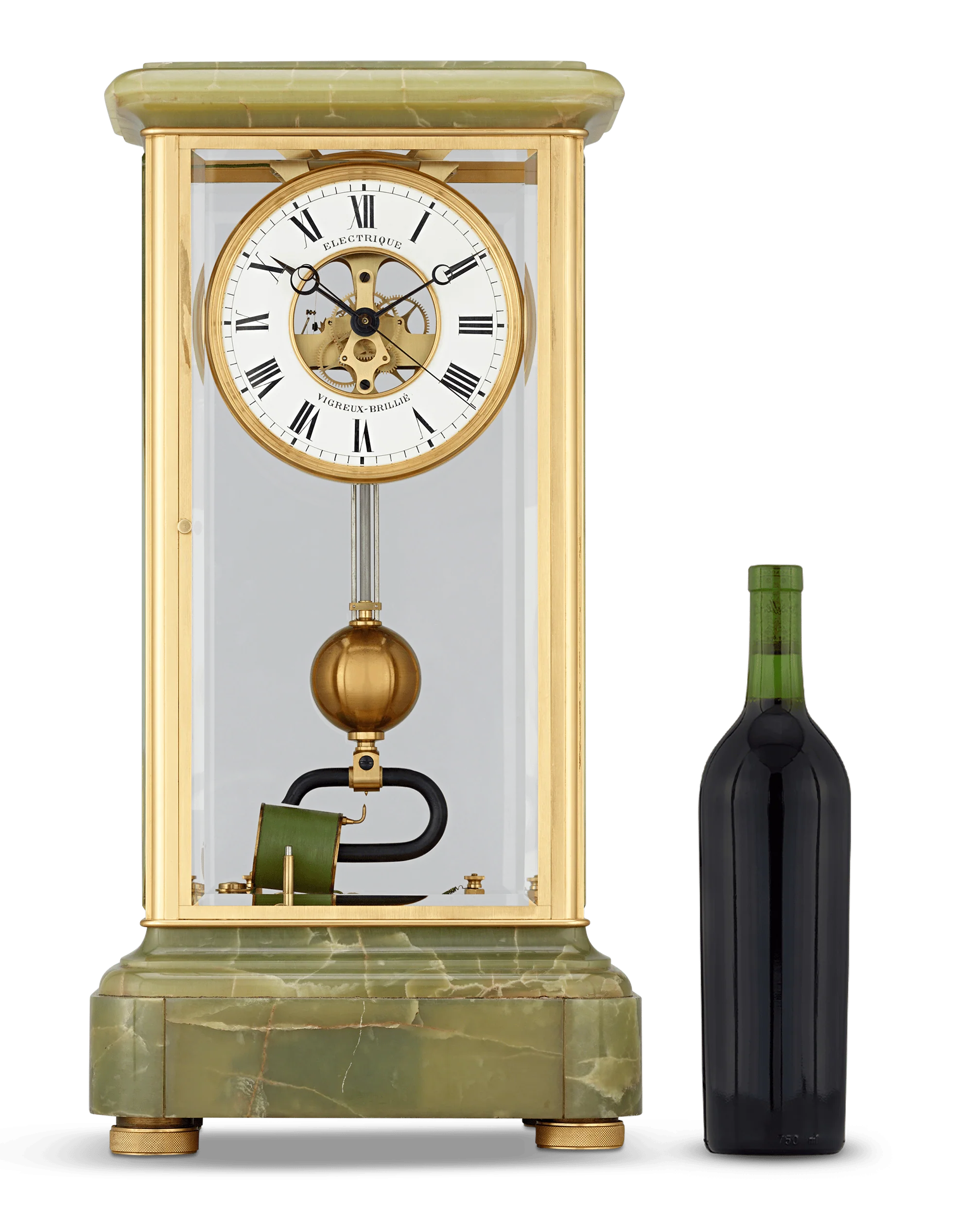 Early Electric Regulator Clock by Vigreux Brillié - Image 10