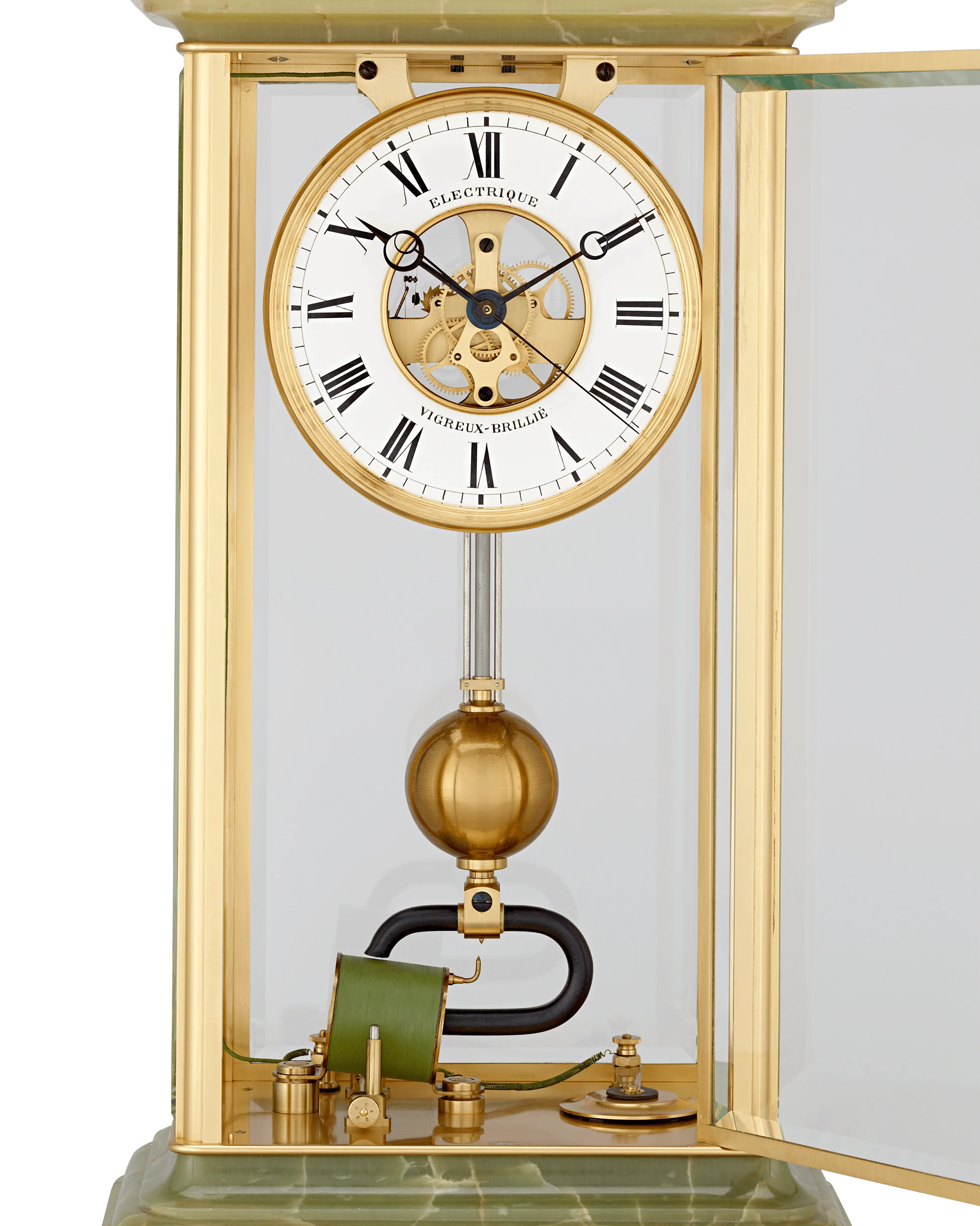 Early Electric Regulator Clock by Vigreux Brillié - Image 6