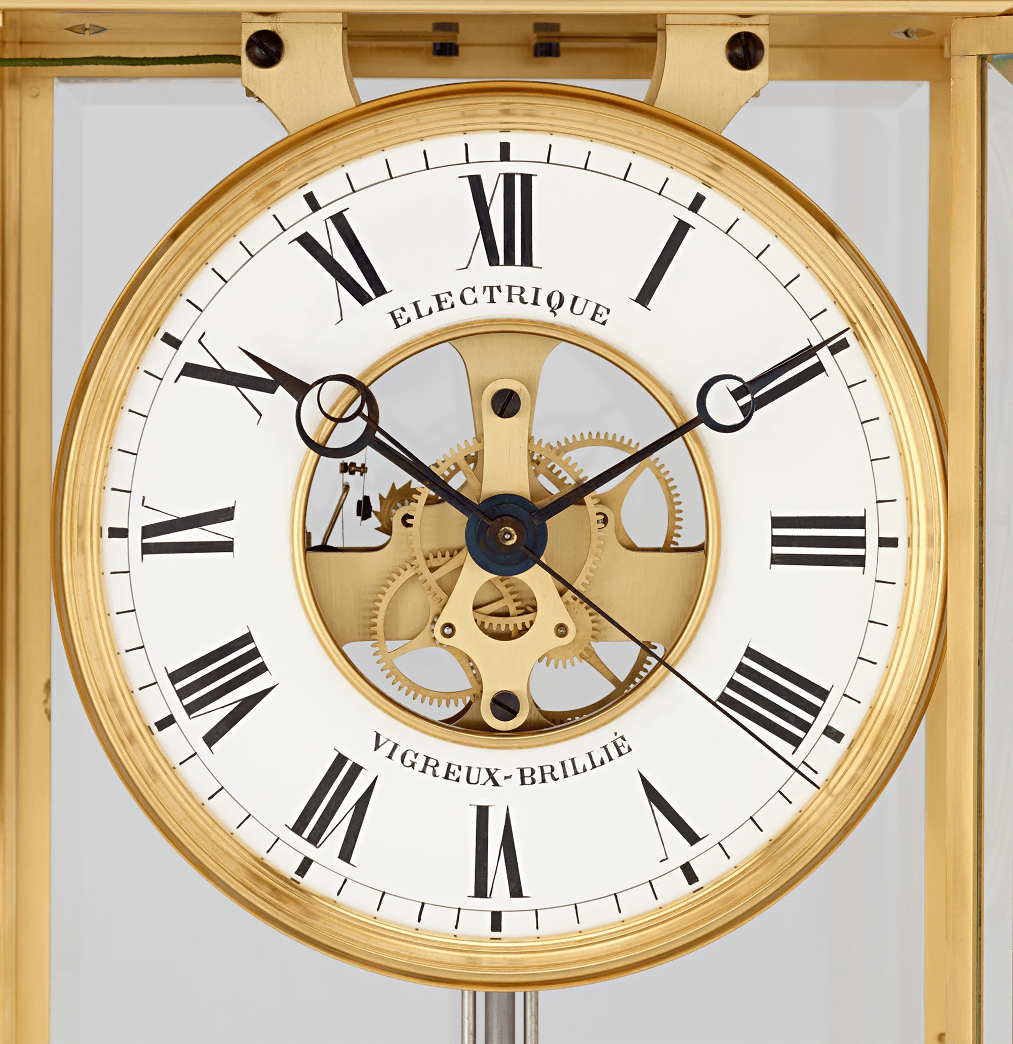 Early Electric Regulator Clock by Vigreux Brillié - Image 7