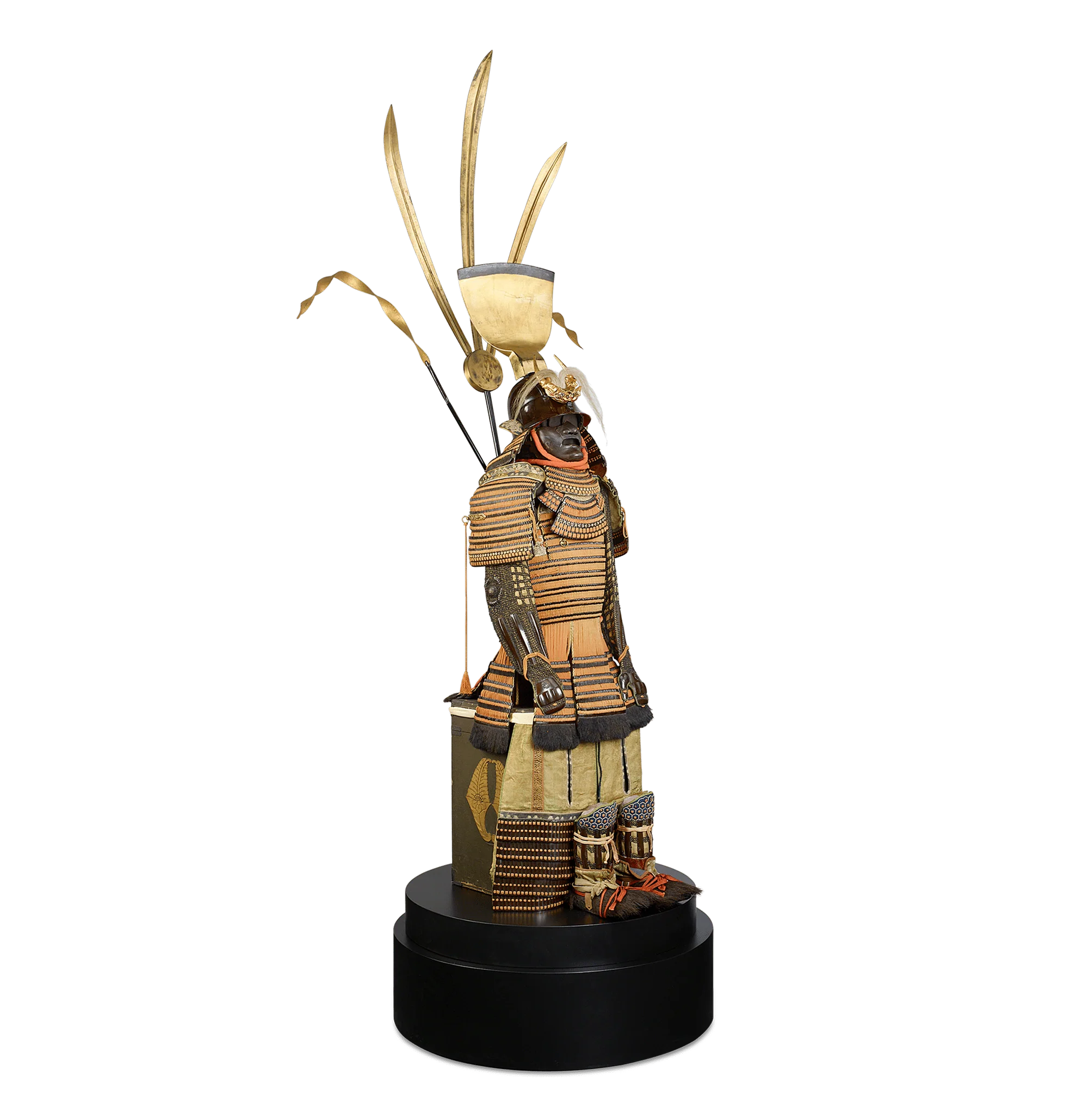 Edo-period Orange-Laced Samurai Suit - Image 3