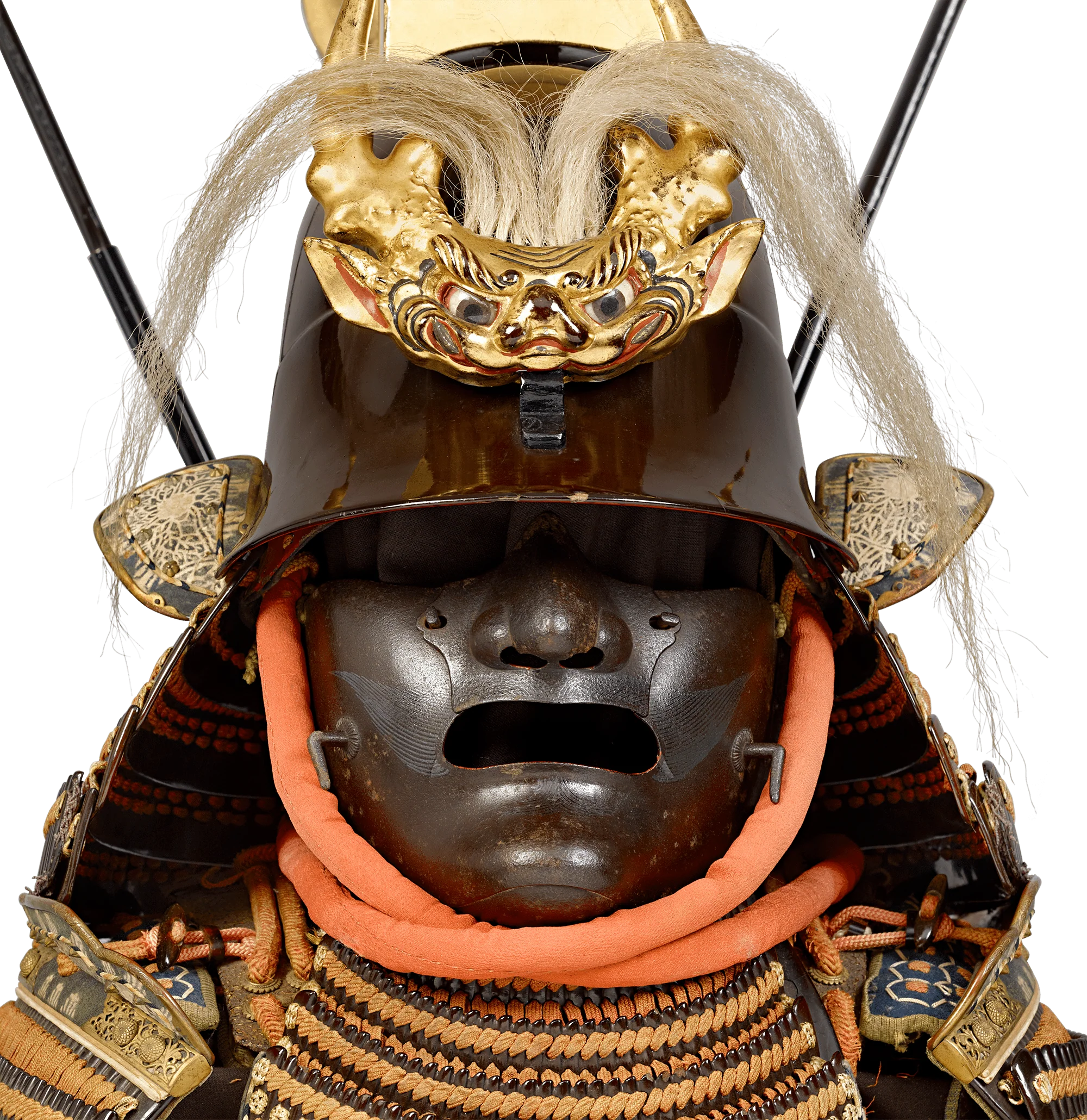 Edo-period Orange-Laced Samurai Suit - Image 6