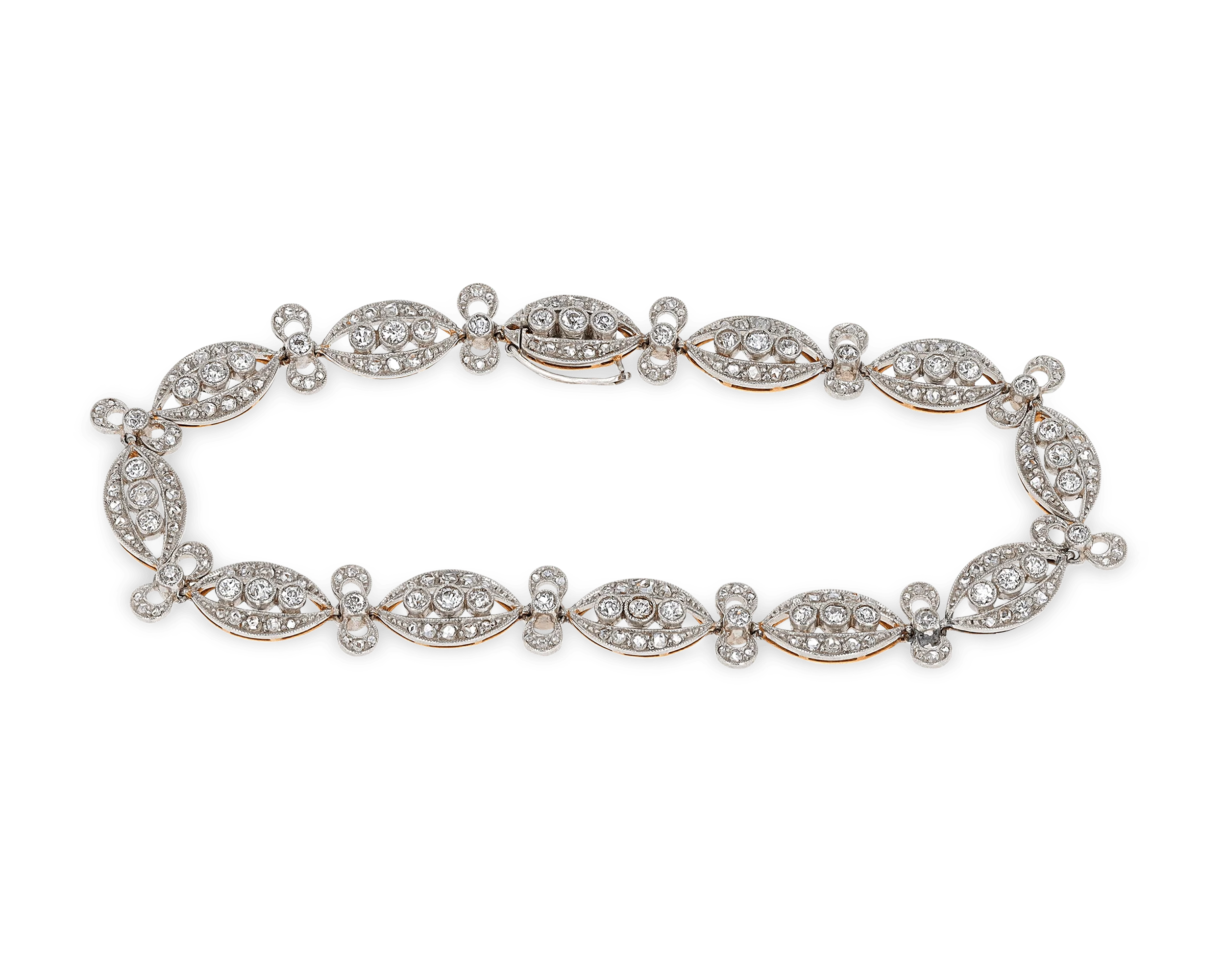 Edwardian Diamond Bracelet, 1.55 Carats
