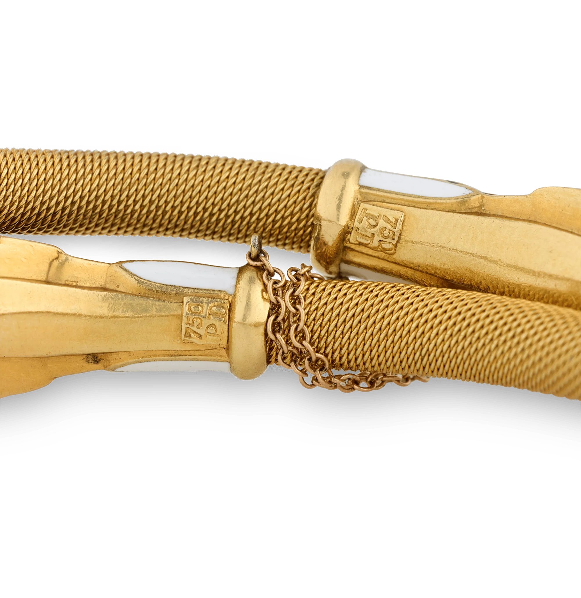 Egyptian Revival Pharaoh's Head Crossover Bracelet - Image 3