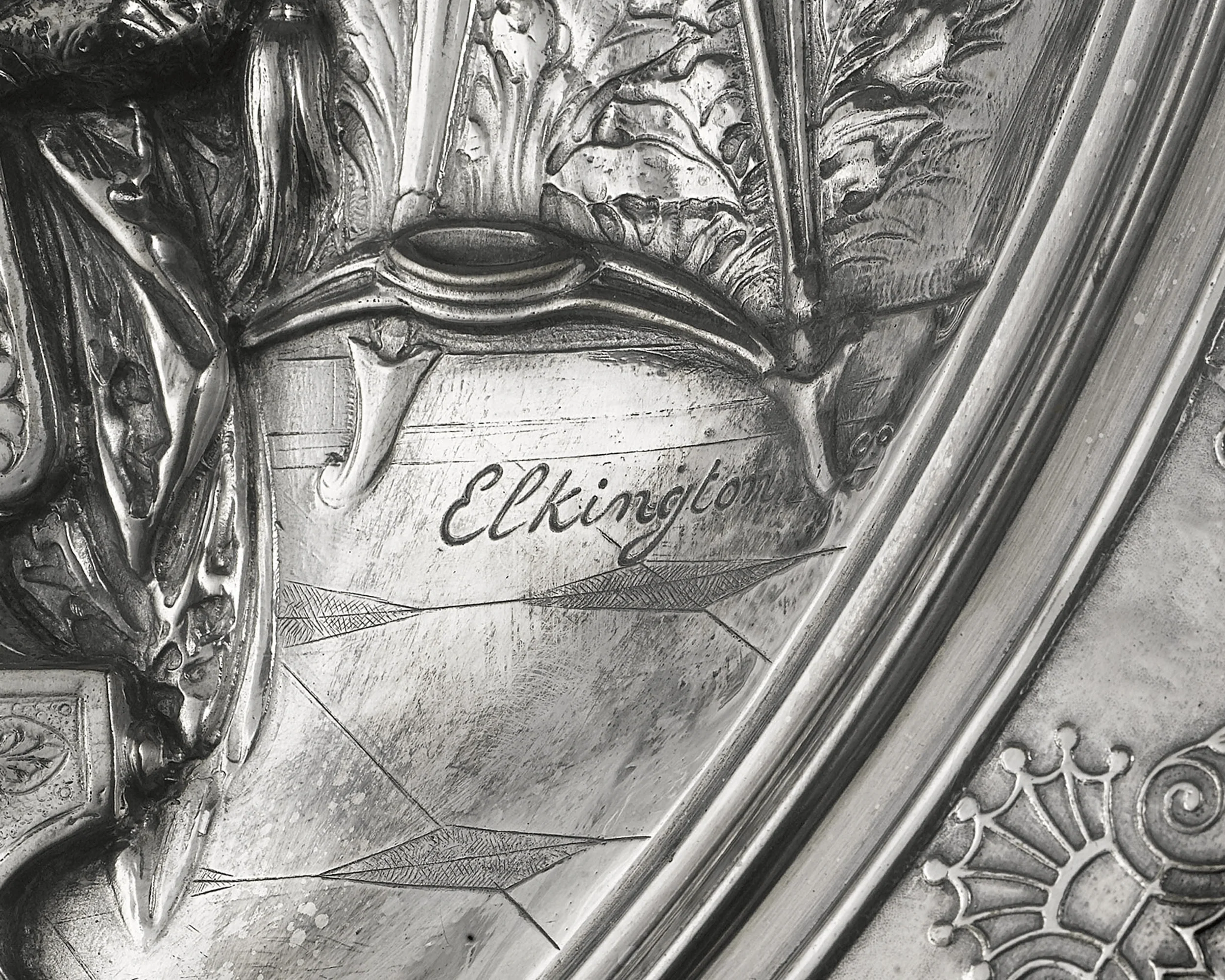 Elkington & Co. Silverplate Charger by Morel-Ladeuil - Image 4