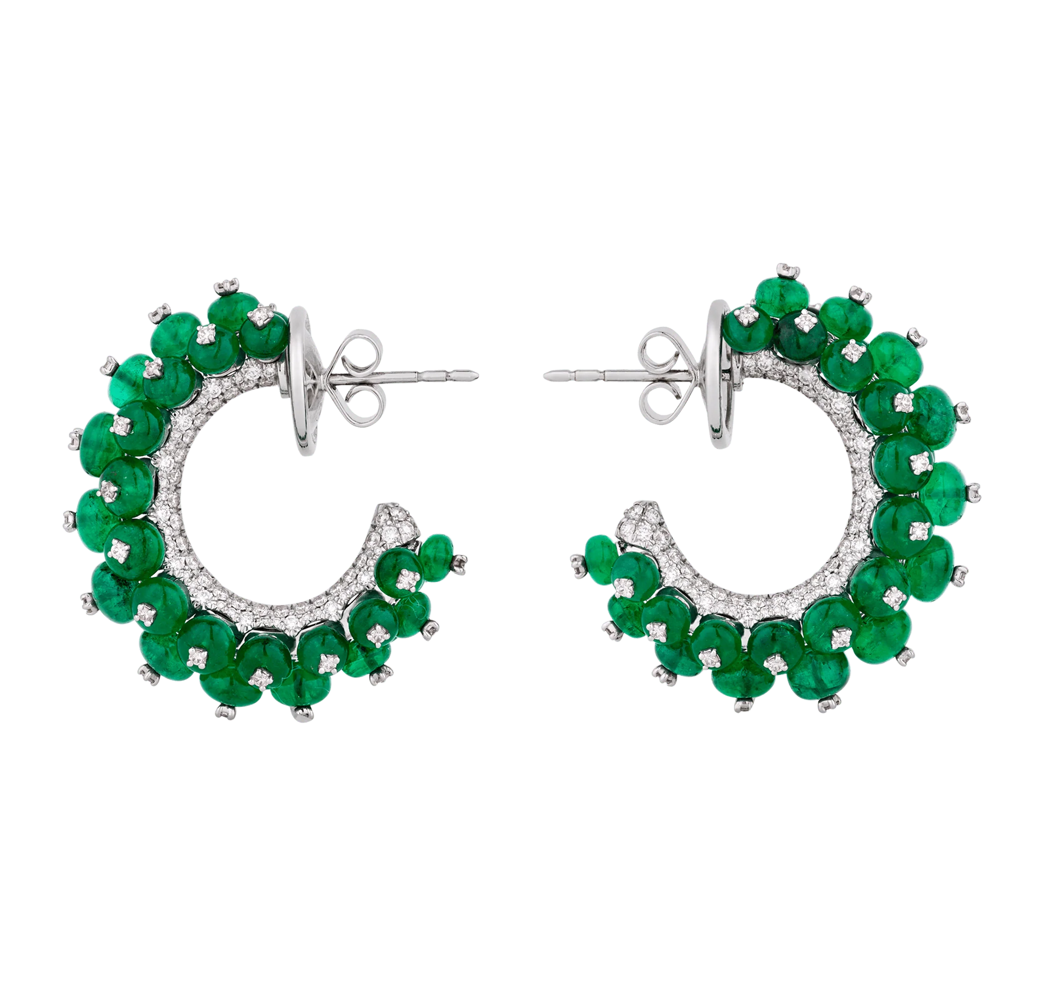 Emerald Bead Earrings, 28.10 carats - Image 2