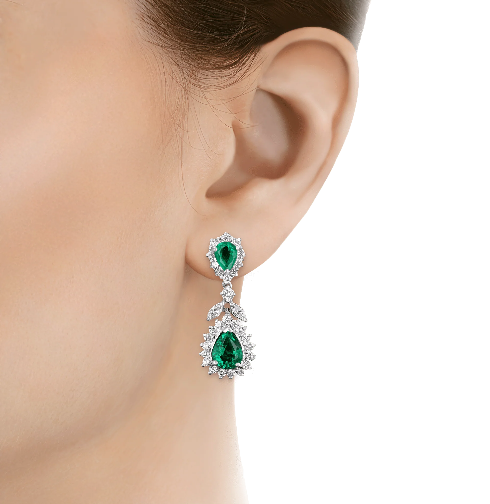 Emerald Earrings, 6.65 Carats - Image 2
