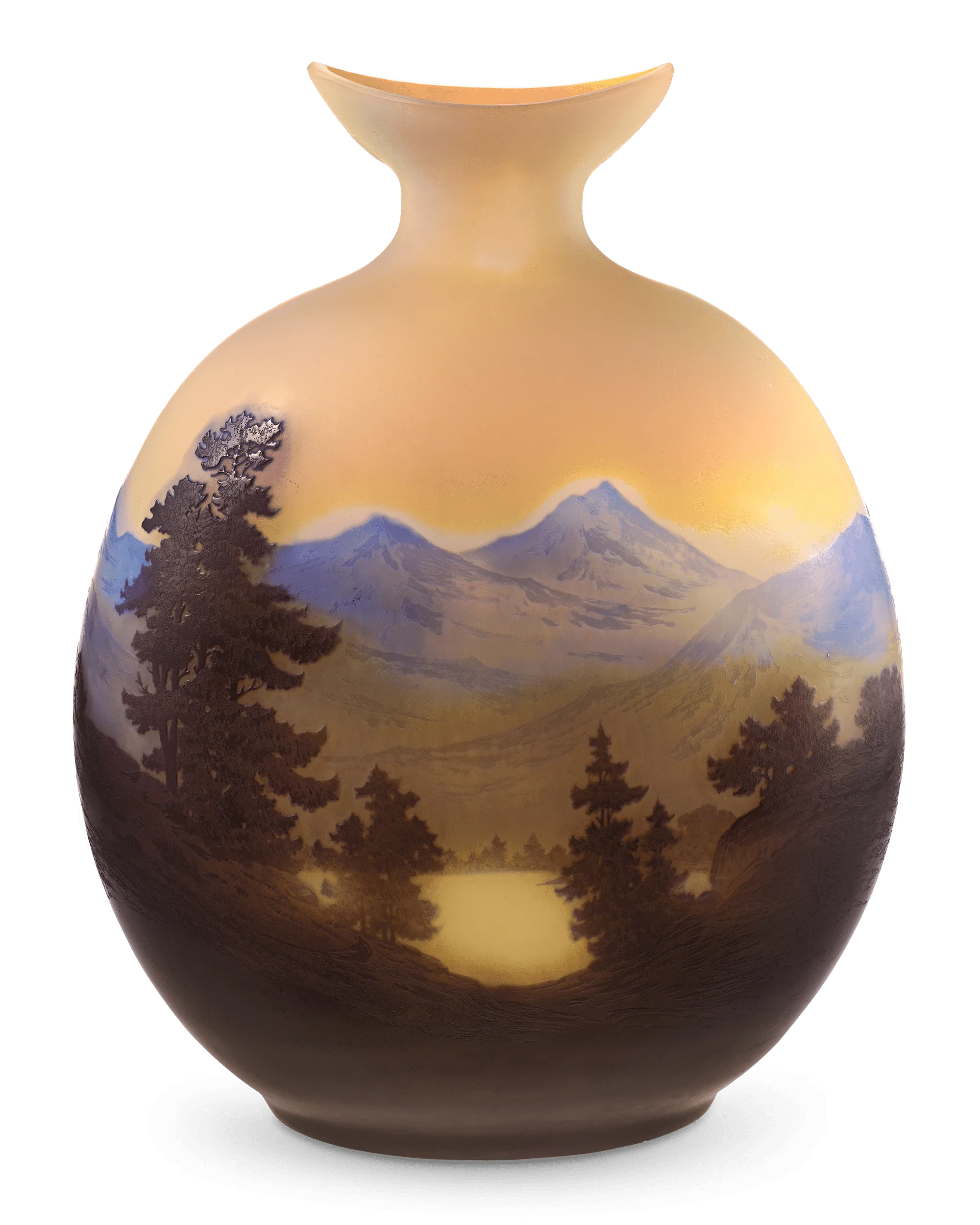 Émile Gallé Alpine Glass Vase - Image 2