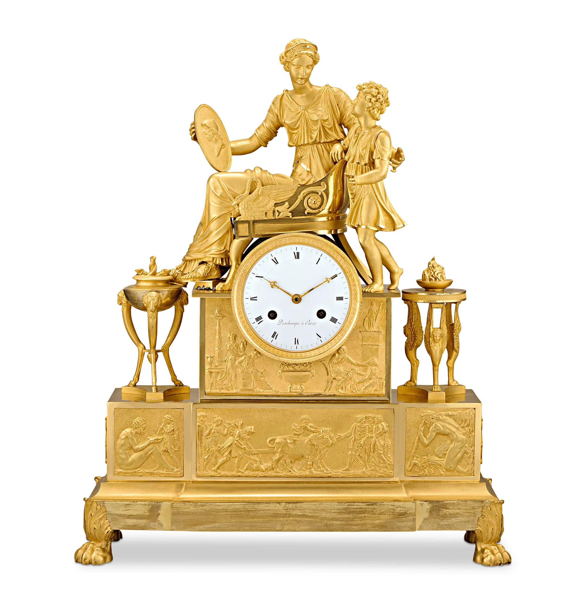 Empire Tekmessa and Eurysakes Mantel Clock