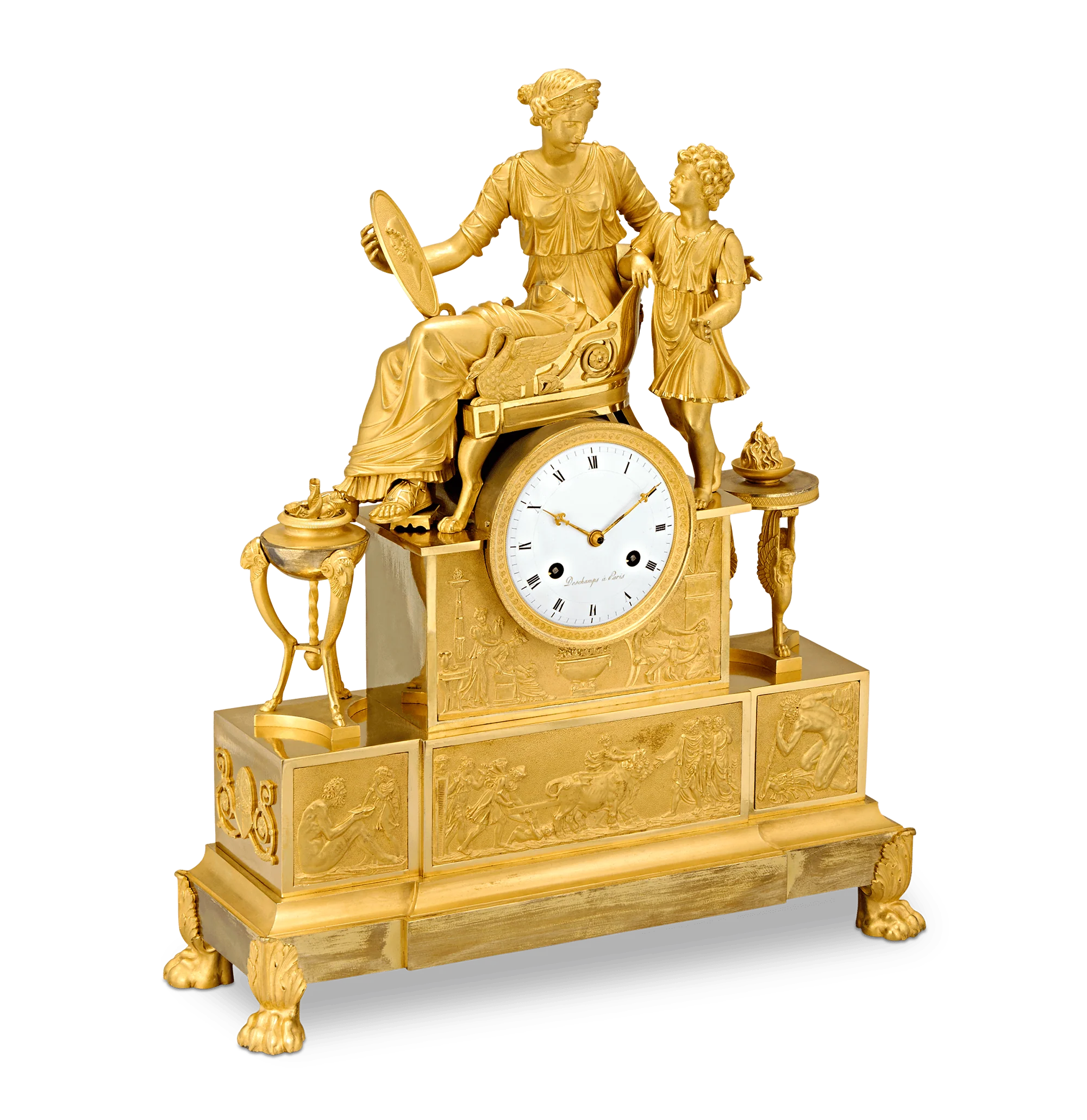 Empire Tekmessa and Eurysakes Mantel Clock - Image 2