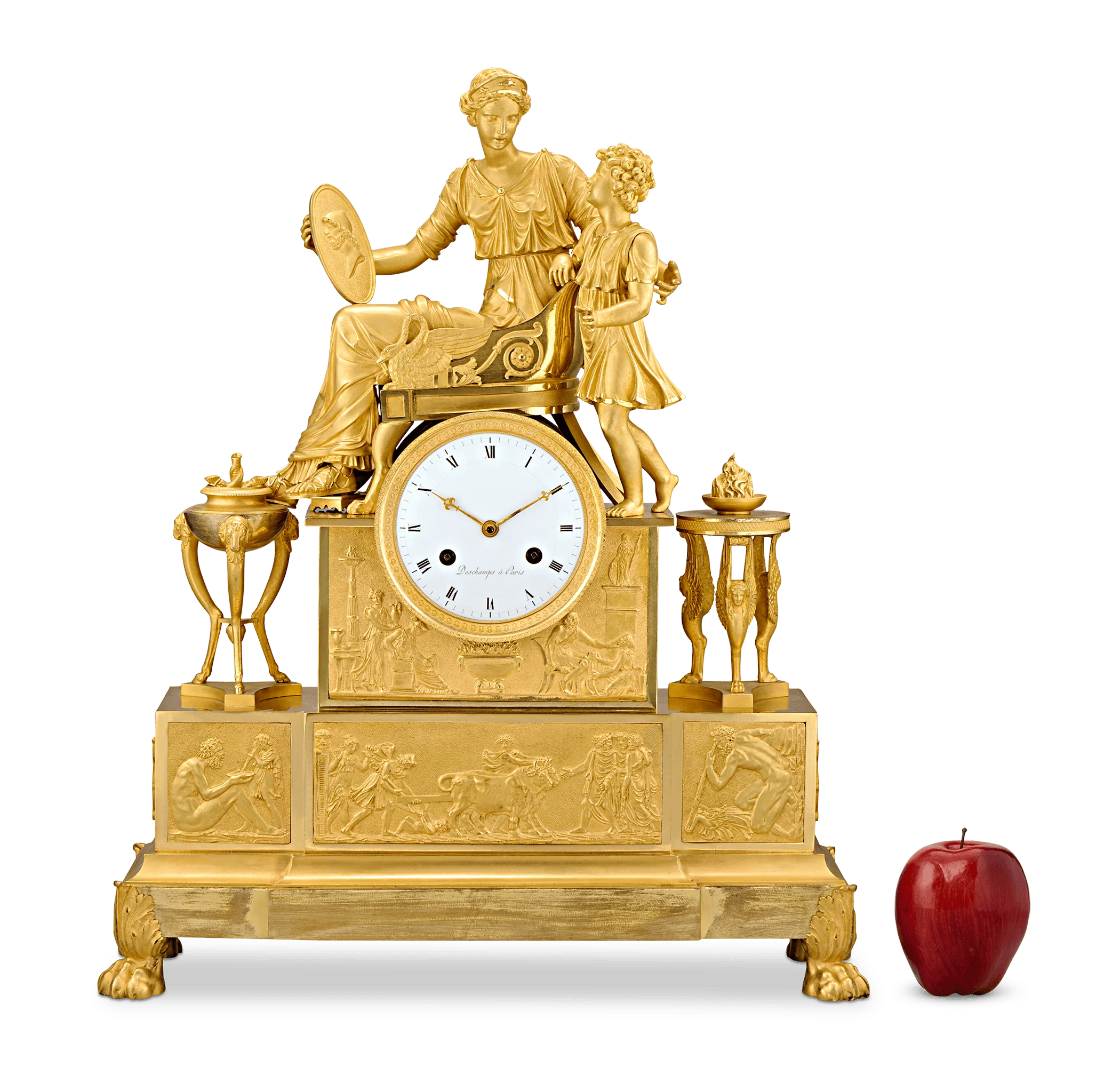 Empire Tekmessa and Eurysakes Mantel Clock - Image 9