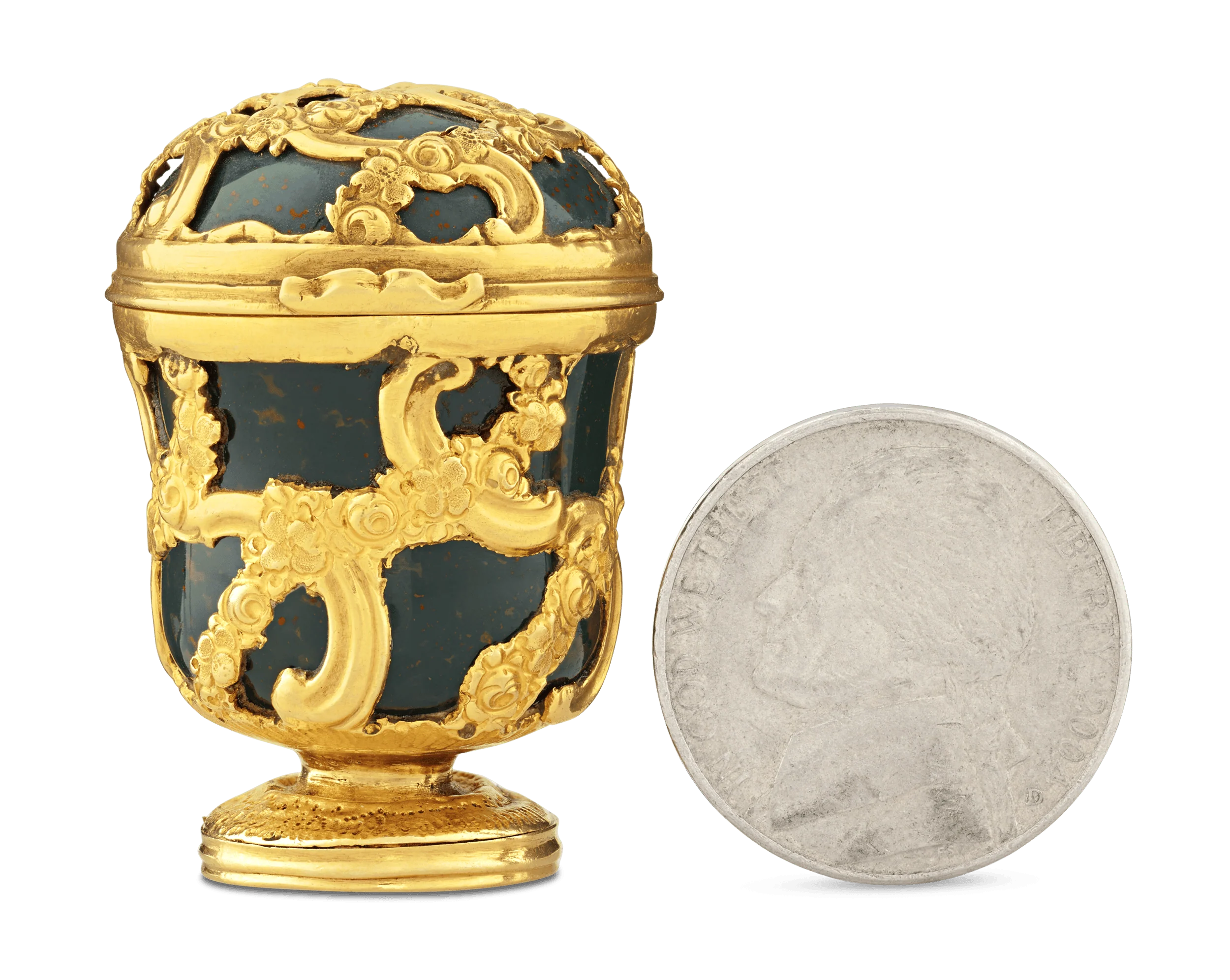 English Gold and Hardstone Snuff Box - Image 3