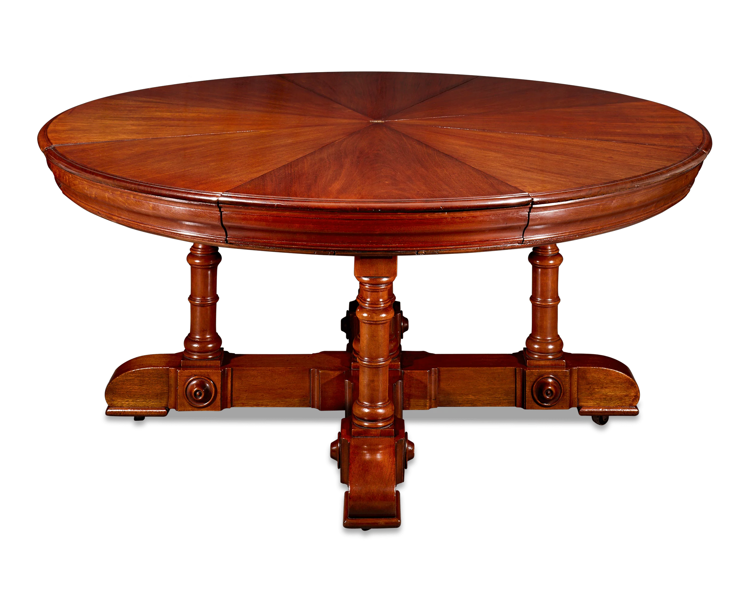 English Mahogany Expanding Table - Image 3