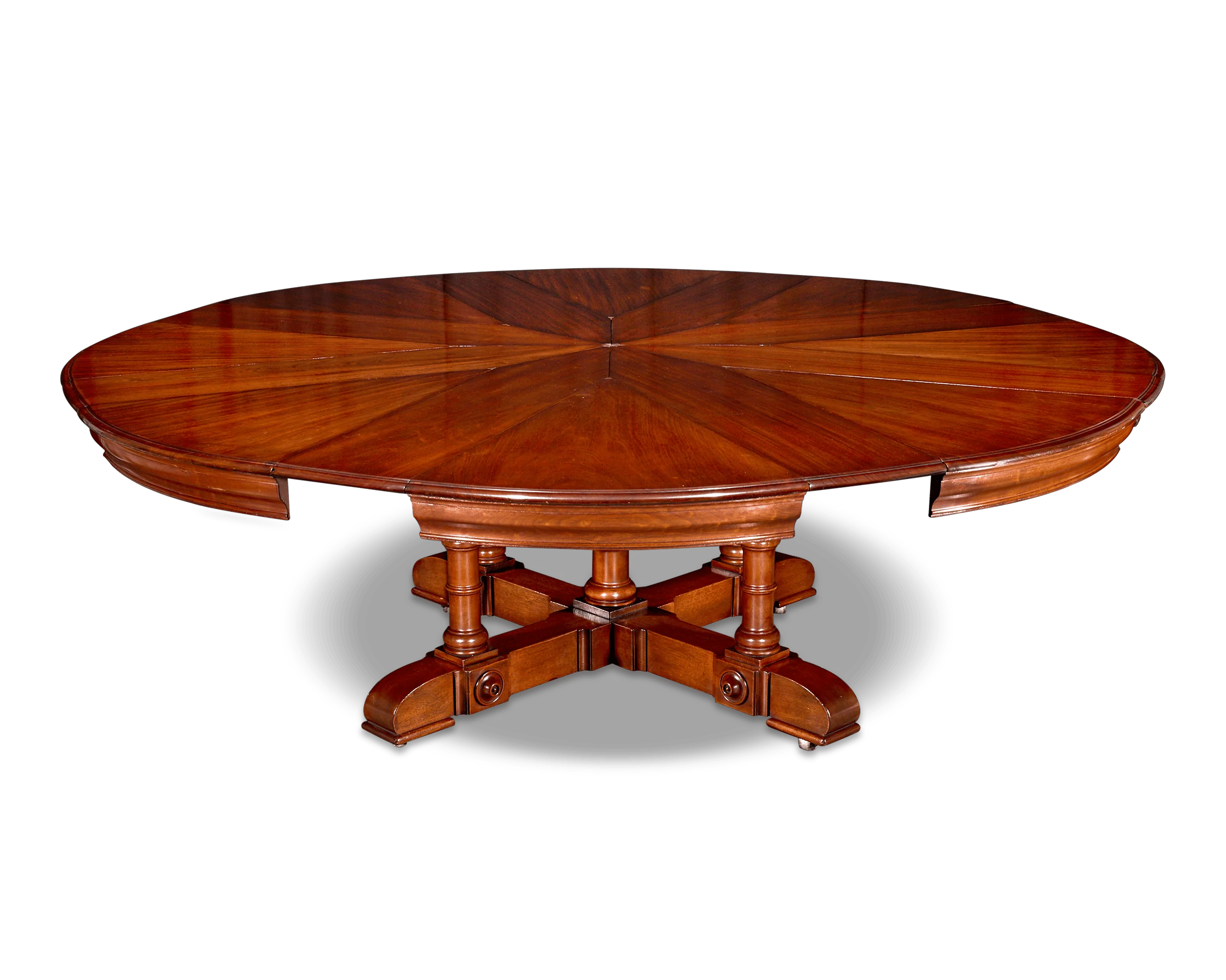English Mahogany Expanding Table - Image 6