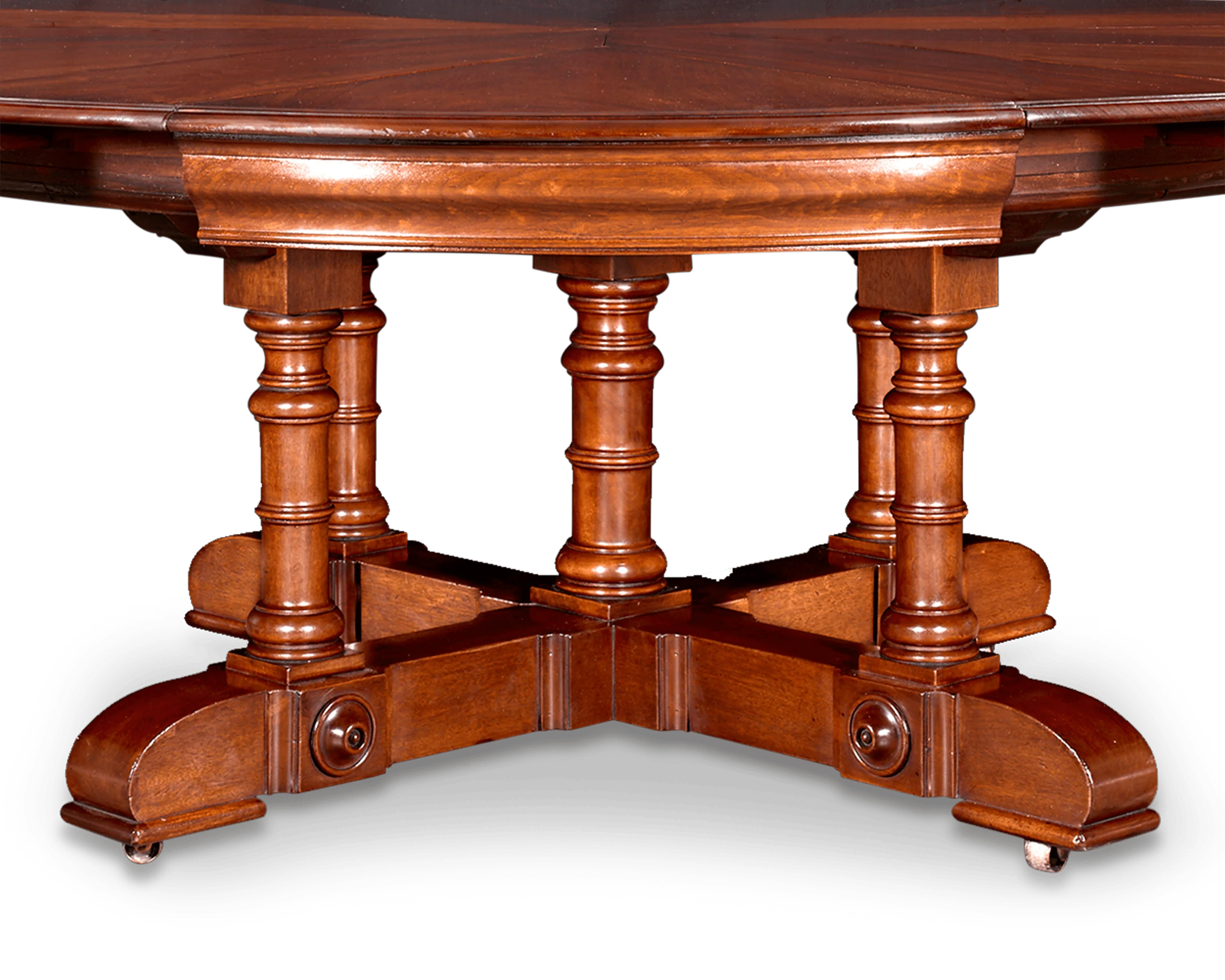 English Mahogany Expanding Table - Image 9