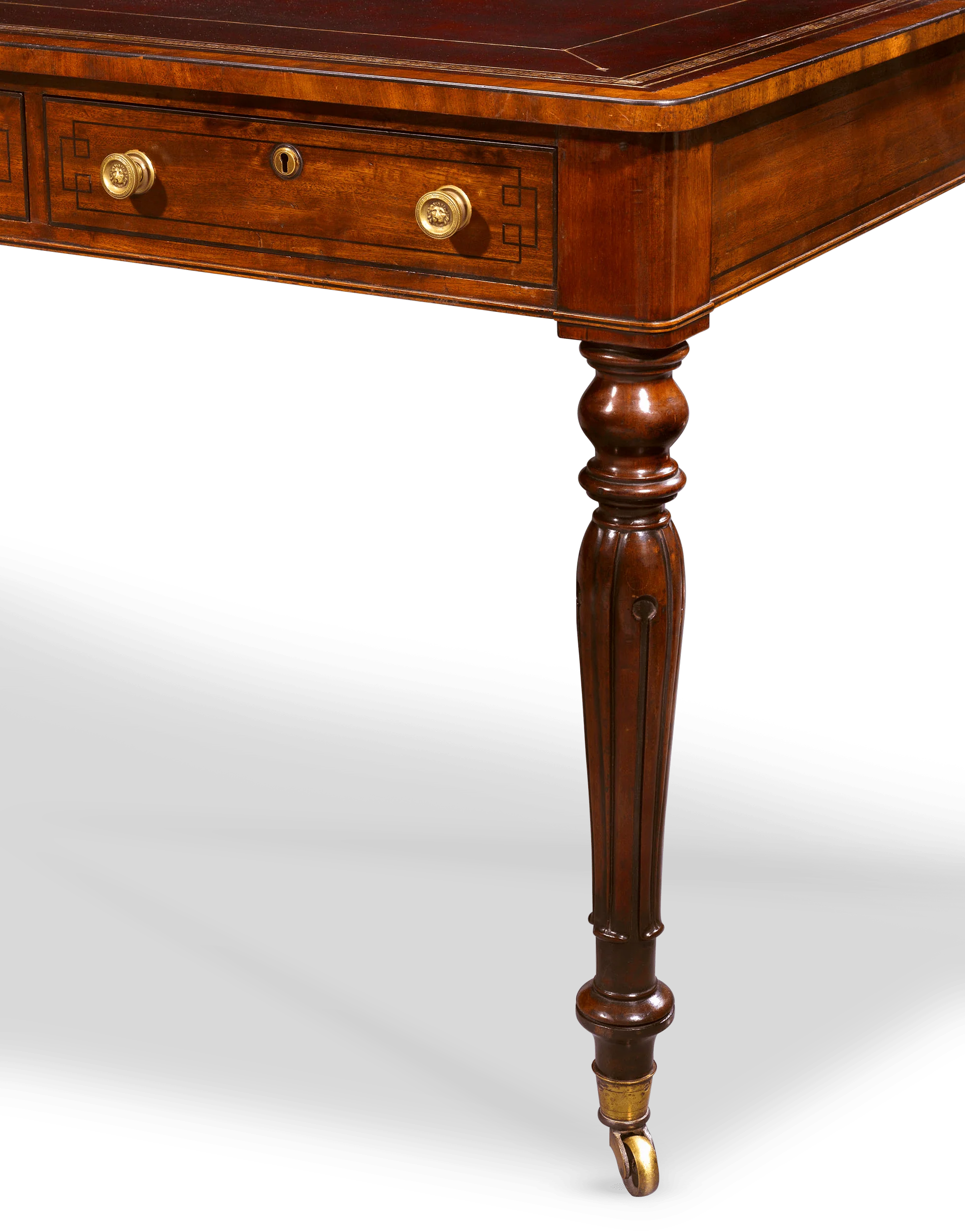 English Mahogany Writing Table - Image 3
