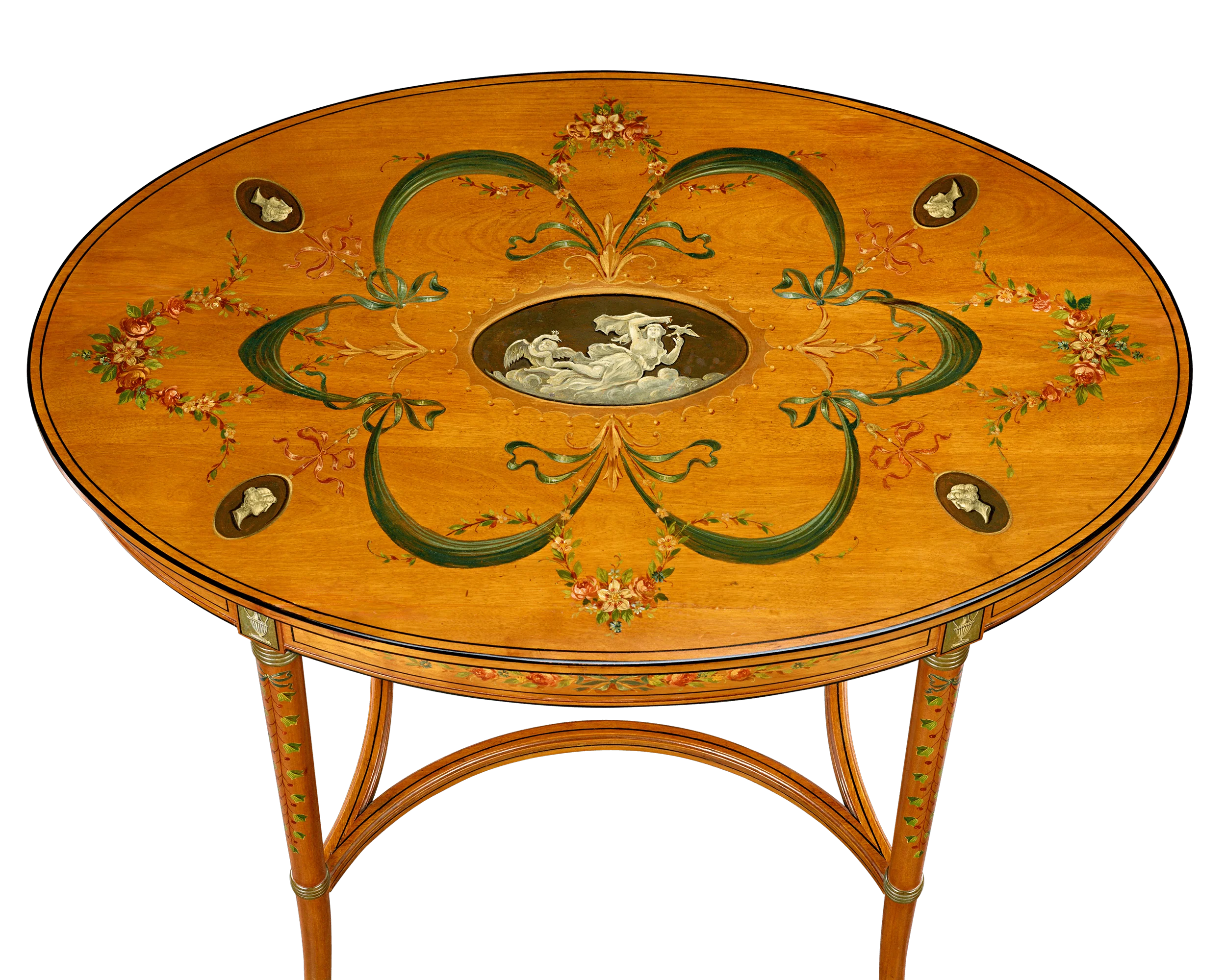 English Satinwood Parlor Tables - Image 2
