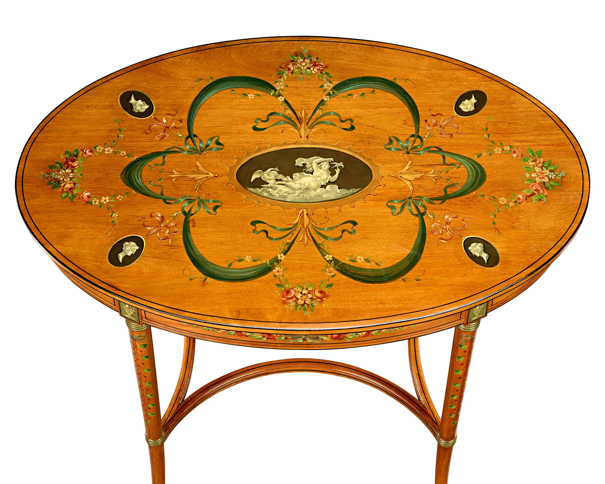 English Satinwood Parlor Tables - Image 3