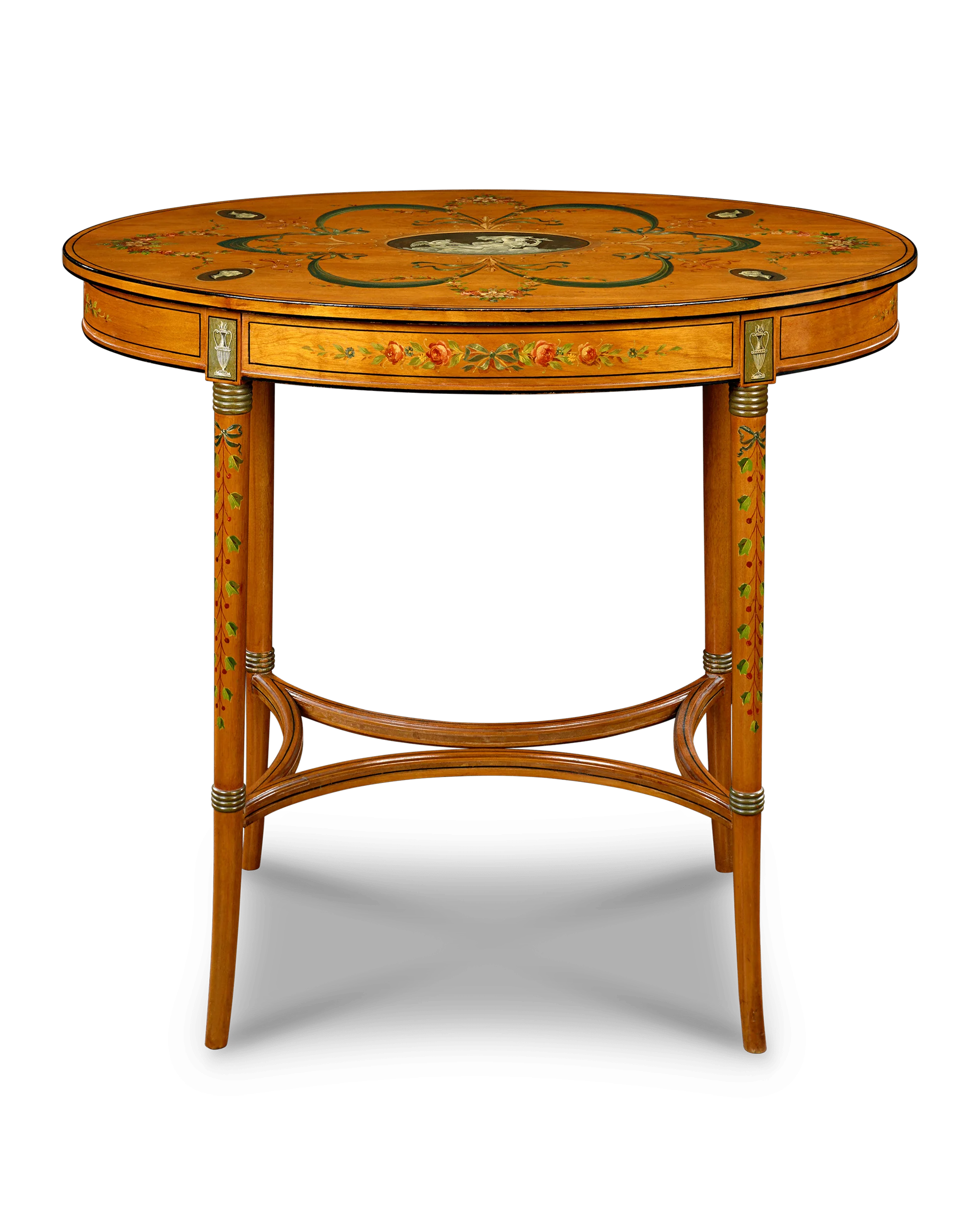 English Satinwood Parlor Tables - Image 4
